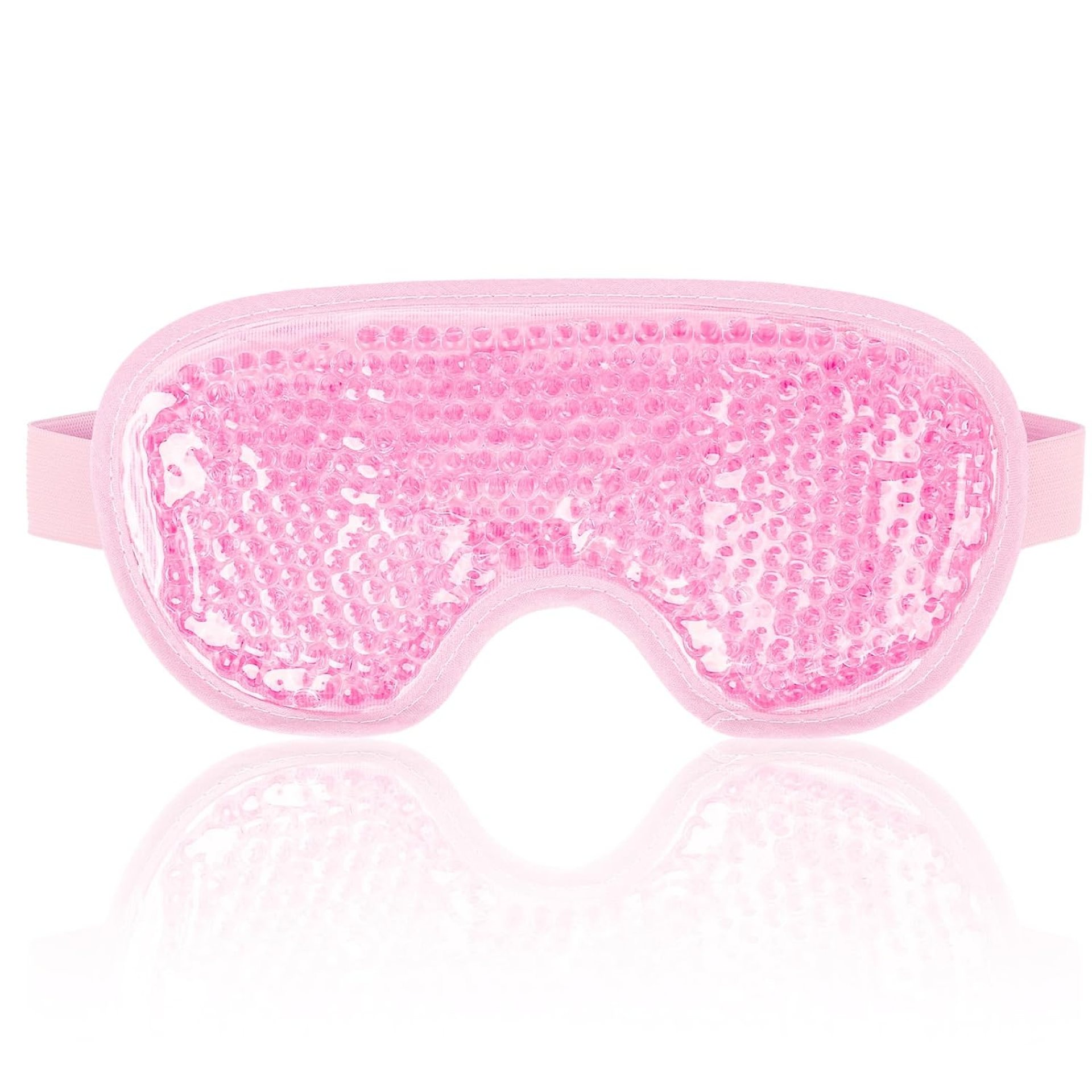 NEWGO Cooling Gel Cold Eye Mask for Puffy Eyes, Reusable Ice Pack with Soft Plush Backing for Dark Circles, Migraine, Stress Relief – Pink NEWGO Cooling Gel Cold Eye Mask for Puffy Eyes, Reusable Ice Pack with Soft Plush Backing for Dark Circles, Migraine, Stress Relief – Pink
