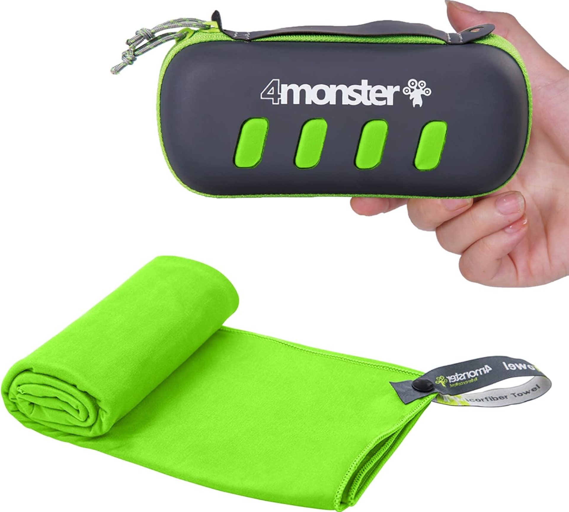 4Monster Camping Towel Super Absorbent-Quick Dry Microfiber Towel Ultra Compact & Soft-Travel Towel Lightweight for Backpacking,Hiking,Gym,Beach,Swimming,Yoga 4Monster Camping Towel Super Absorbent-Quick Dry Microfiber Towel Ultra Compact & Soft-Travel Towel Lightweight for Backpacking,Hiking,Gym,Beach,Swimming,Yoga
