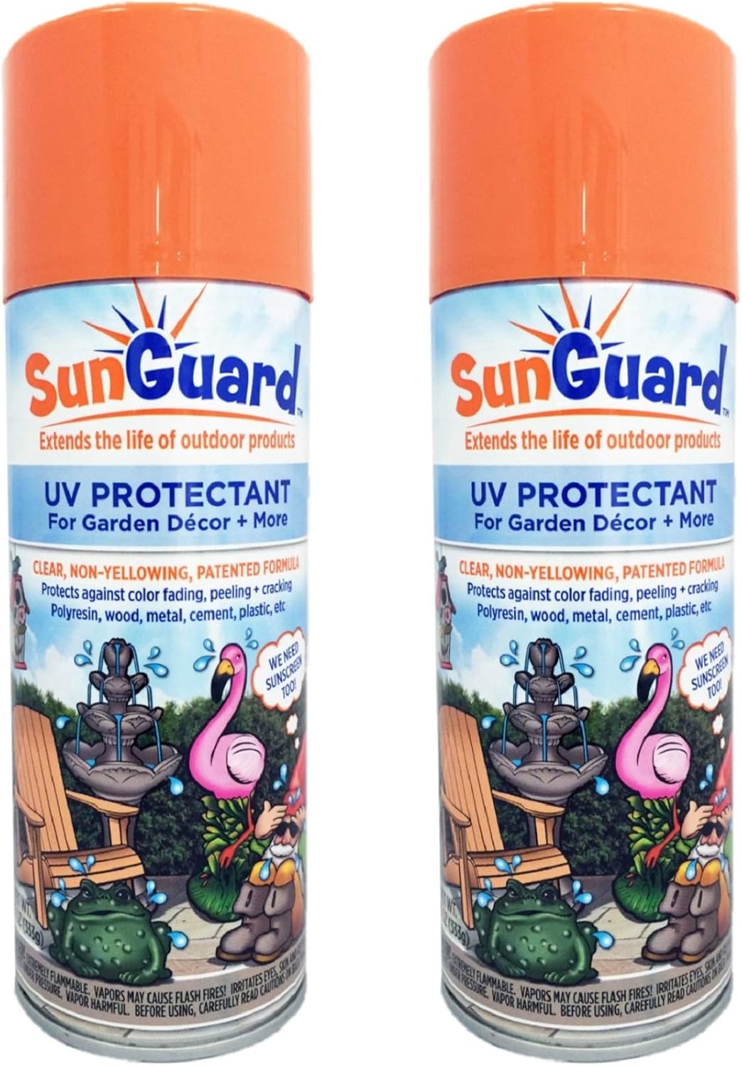 SUNGUARD UV Protectant Spray for Outdoor Decor, Furniture & More (2-Pack) Prevents Fading Peeling and Cracking SUNGUARD UV Protectant Spray for Outdoor Decor, Furniture & More (2-Pack) Prevents Fading Peeling and Cracking
