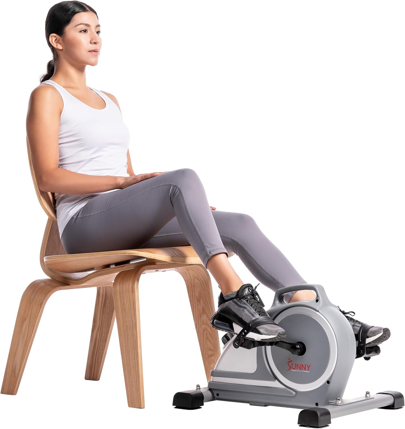 Sunny Health & Fitness Dual Function Under-Desk Bike Trainer, Mini Exercise Machine for Senior Training, Arm/Leg Cardio Cycle Workout, Optional Magnetic, Motorized & Free SunnyFit App Bluetooth Link Sunny Health & Fitness Dual Function Under-Desk Bike Trainer, Mini Exercise Machine for Senior Training, Arm/Leg Cardio Cycle Workout, Optional Magnetic, Motorized & Free SunnyFit App Bluetooth Link