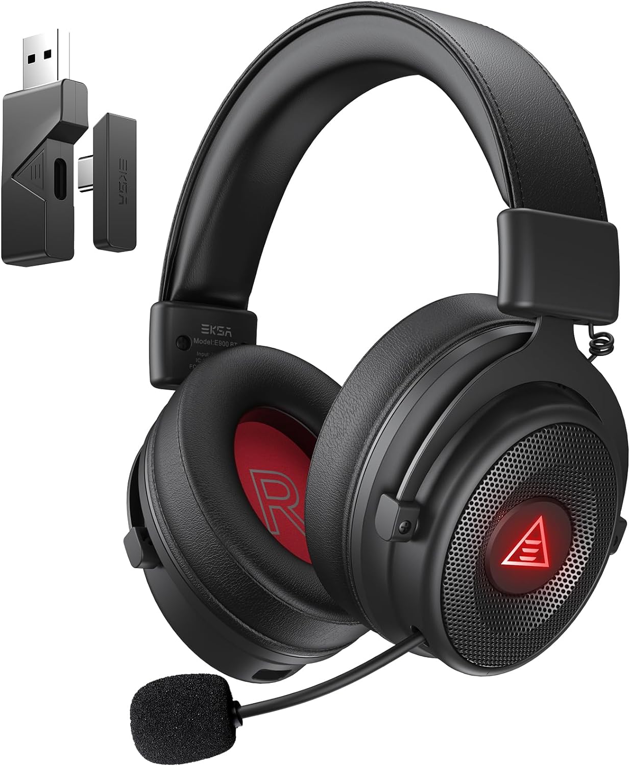 EKSA USB Gaming Headset for PC – Computer Headset with Detachable Noise Cancelling Mic, 7.1 Surround Sound, 50MM Driver – Headphones with Microphone for PS4/PS5, Xbox One, Laptop, Office (Wireless) EKSA USB Gaming Headset for PC – Computer Headset with Detachable Noise Cancelling Mic, 7.1 Surround Sound, 50MM Driver – Headphones with Microphone for PS4/PS5, Xbox One, Laptop, Office (Wireless)