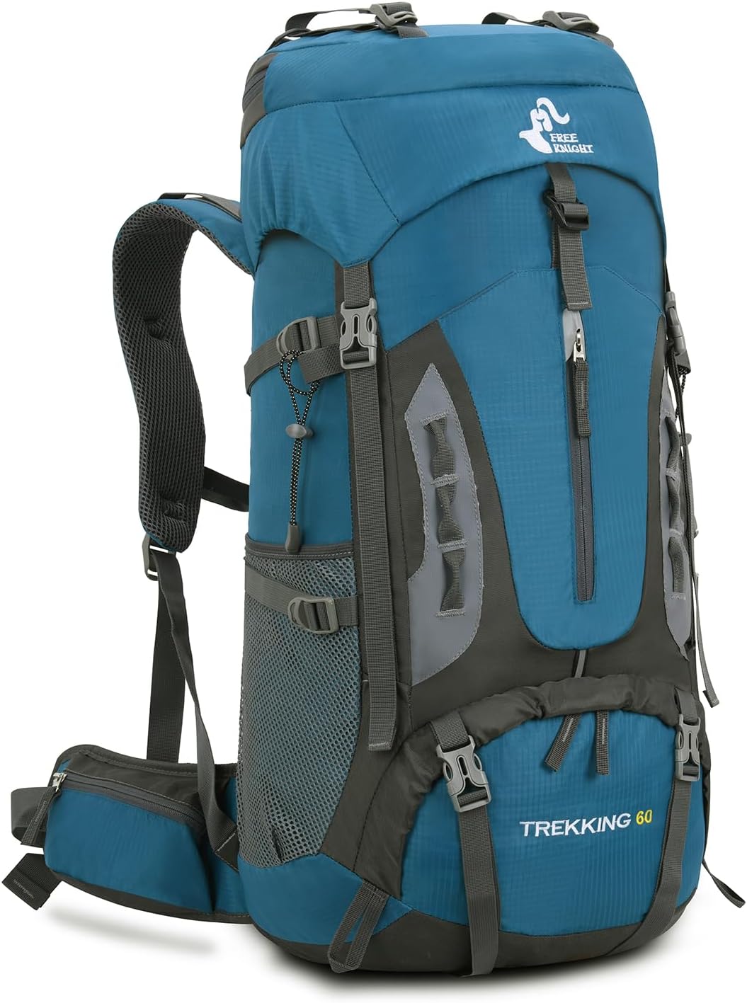 Bseash 60L Hiking Camping Backpack with Rain Cover, Waterproof Large Capacity Outdoor Sport Travel Daypack Climbing Touring (Blue Green) Bseash 60L Hiking Camping Backpack with Rain Cover, Waterproof Large Capacity Outdoor Sport Travel Daypack Climbing Touring (Blue Green)
