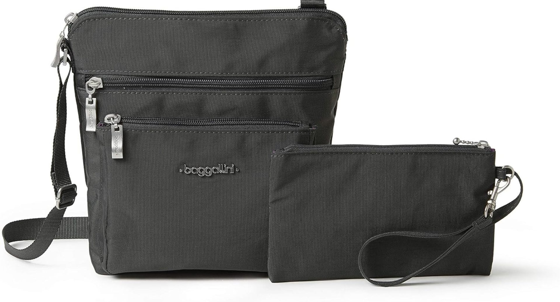 Baggallini Pocket Crossbody Bags for Women 8×8 Small Lightweight Durable Nylon Water-resistant Travel Purse W/Rfid Wristlet Baggallini Pocket Crossbody Bags for Women 8×8 Small Lightweight Durable Nylon Water-resistant Travel Purse W/Rfid Wristlet
