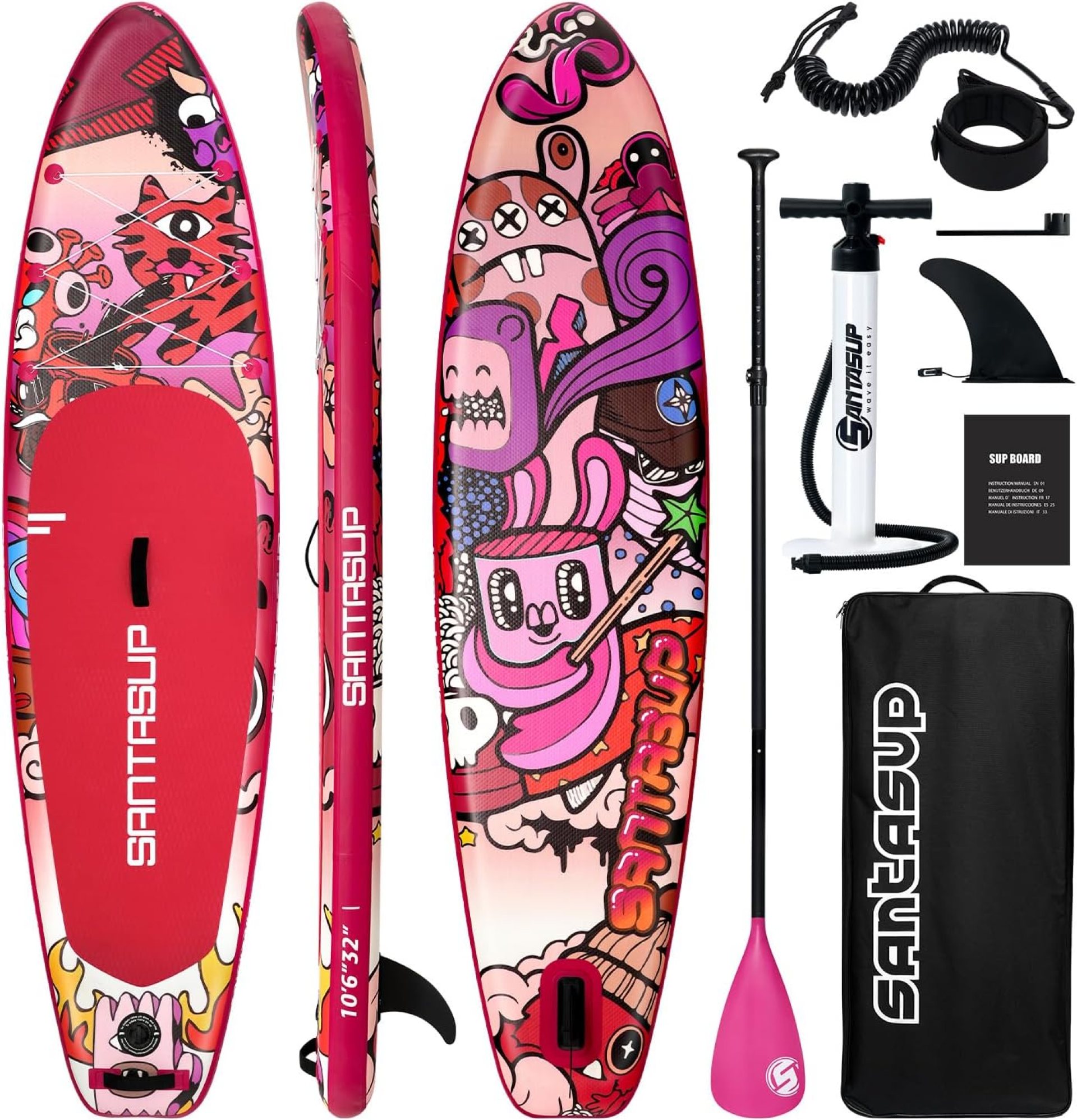 Inflatable Stand Up Paddle Board, Blow Up Paddle Board for Adults, 10ft Wide Stance Board, Sup Board with Sup Accessories, Non-Slip Deck, Adjustable Paddle, Travel Backpack Inflatable Stand Up Paddle Board, Blow Up Paddle Board for Adults, 10ft Wide Stance Board, Sup Board with Sup Accessories, Non-Slip Deck, Adjustable Paddle, Travel Backpack