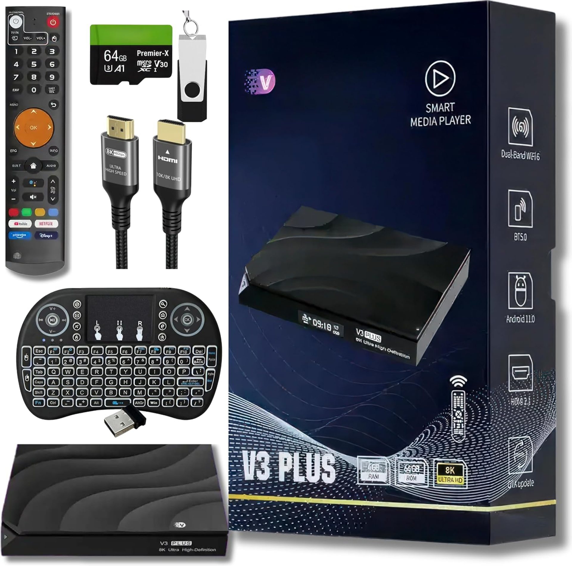 JANSEL vSee V3 Plus TV and Video Accessory Bundle: Complete Entertainment Kit for Television & VDO JANSEL vSee V3 Plus TV and Video Accessory Bundle: Complete Entertainment Kit for Television & VDO