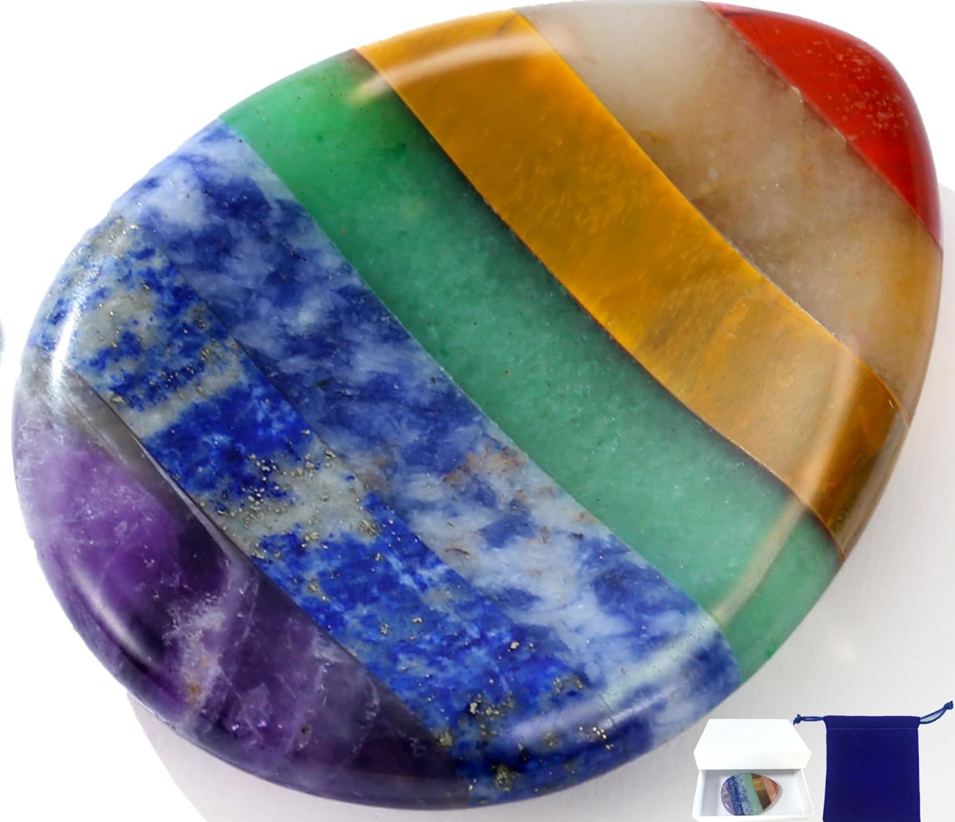 Thumb Worry Stone for Anxiety 7Chakra Teardorp Crystals Healing Stones Meditation Accessories Calm Mental Health Gifts Real Natural Hand Carved Spiritual Decor Anxiety Depression Relief Items Thumb Worry Stone for Anxiety 7Chakra Teardorp Crystals Healing Stones Meditation Accessories Calm Mental Health Gifts Real Natural Hand Carved Spiritual Decor Anxiety Depression Relief Items