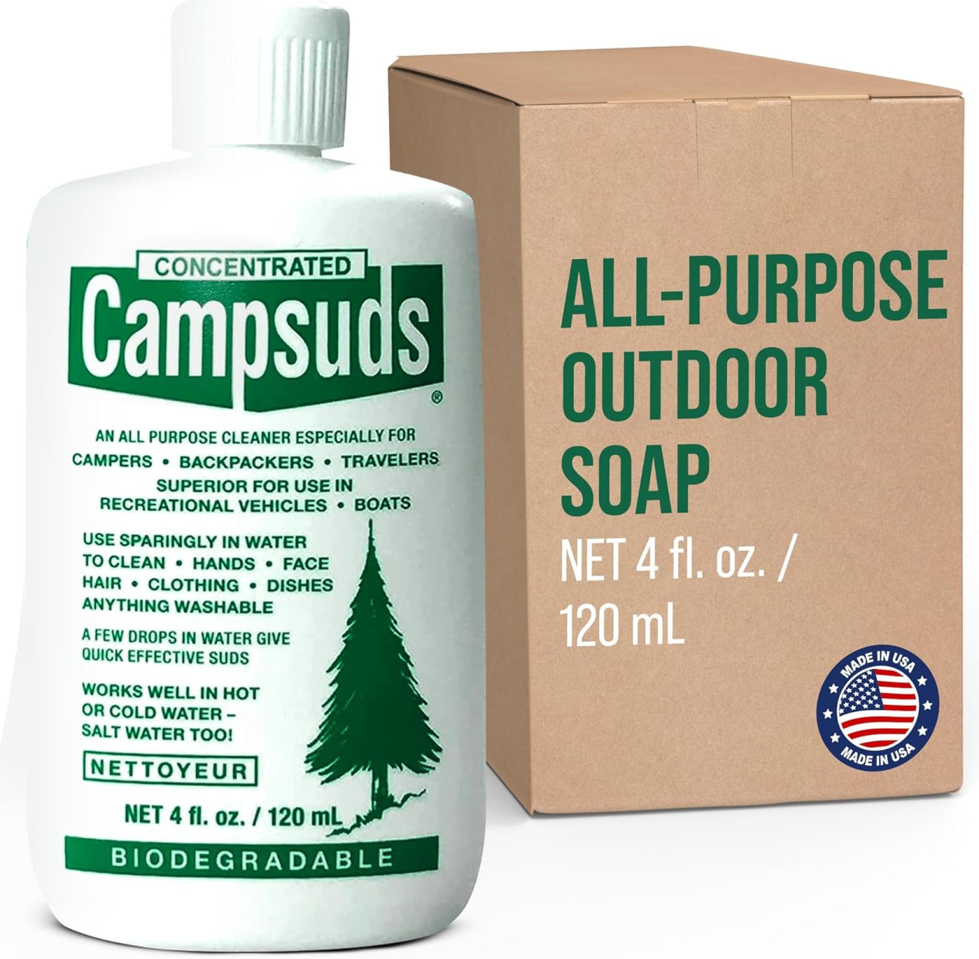 Sierra Dawn Outdoor Soap – Premium Biodegradable Camping & Backpacking Essential – All-Purpose Natural Soap for Dishes, Clothes & Personal Care – Trusted by Outdoor Enthusiasts, 4 Ounce Sierra Dawn Outdoor Soap – Premium Biodegradable Camping & Backpacking Essential – All-Purpose Natural Soap for Dishes, Clothes & Personal Care – Trusted by Outdoor Enthusiasts, 4 Ounce
