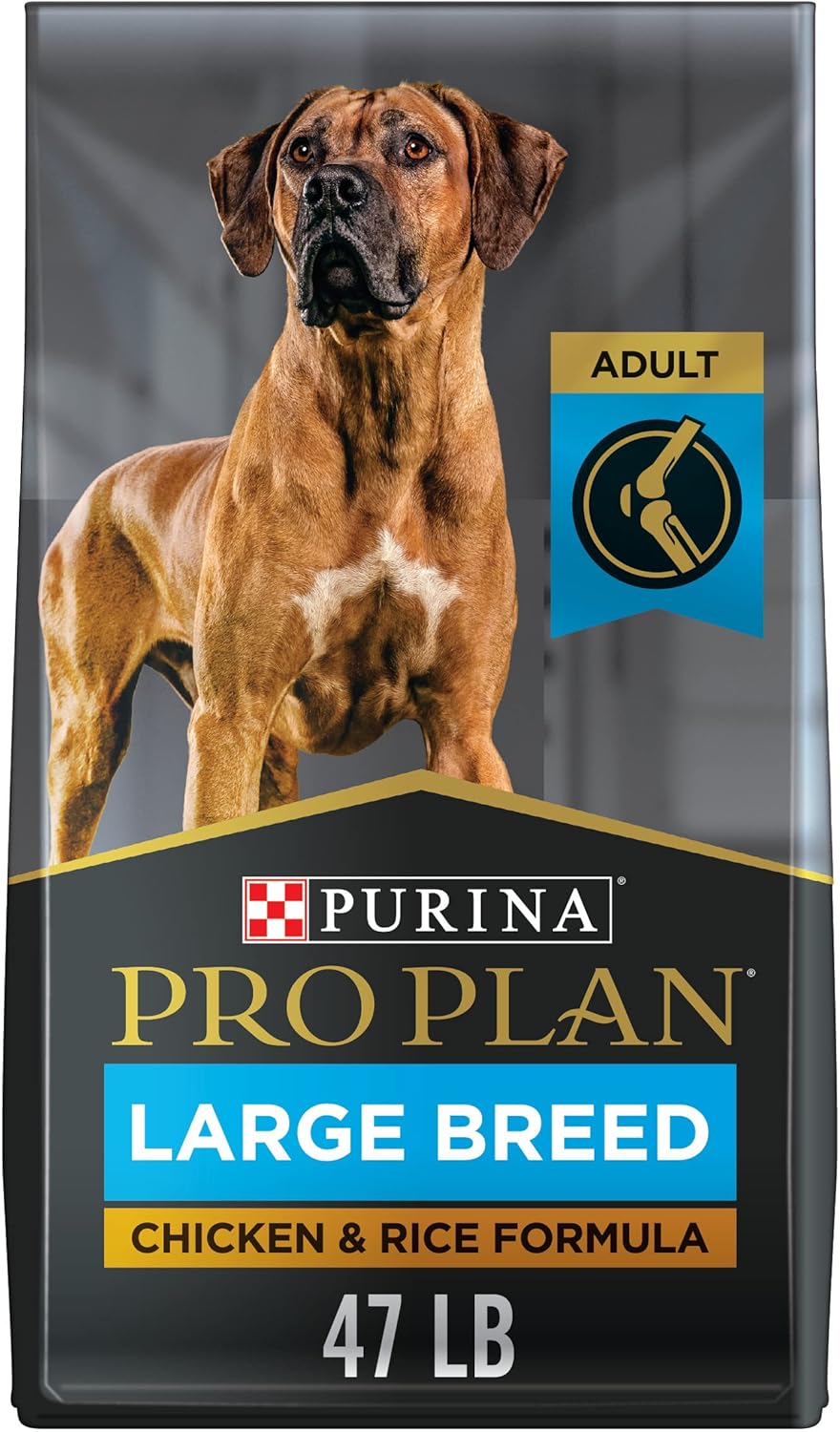 Purina Pro Plan High Protein, Digestive Health Large Breed Dog Food Dry, Chicken and Rice Formula – 47 lb. Bag Purina Pro Plan High Protein, Digestive Health Large Breed Dog Food Dry, Chicken and Rice Formula – 47 lb. Bag