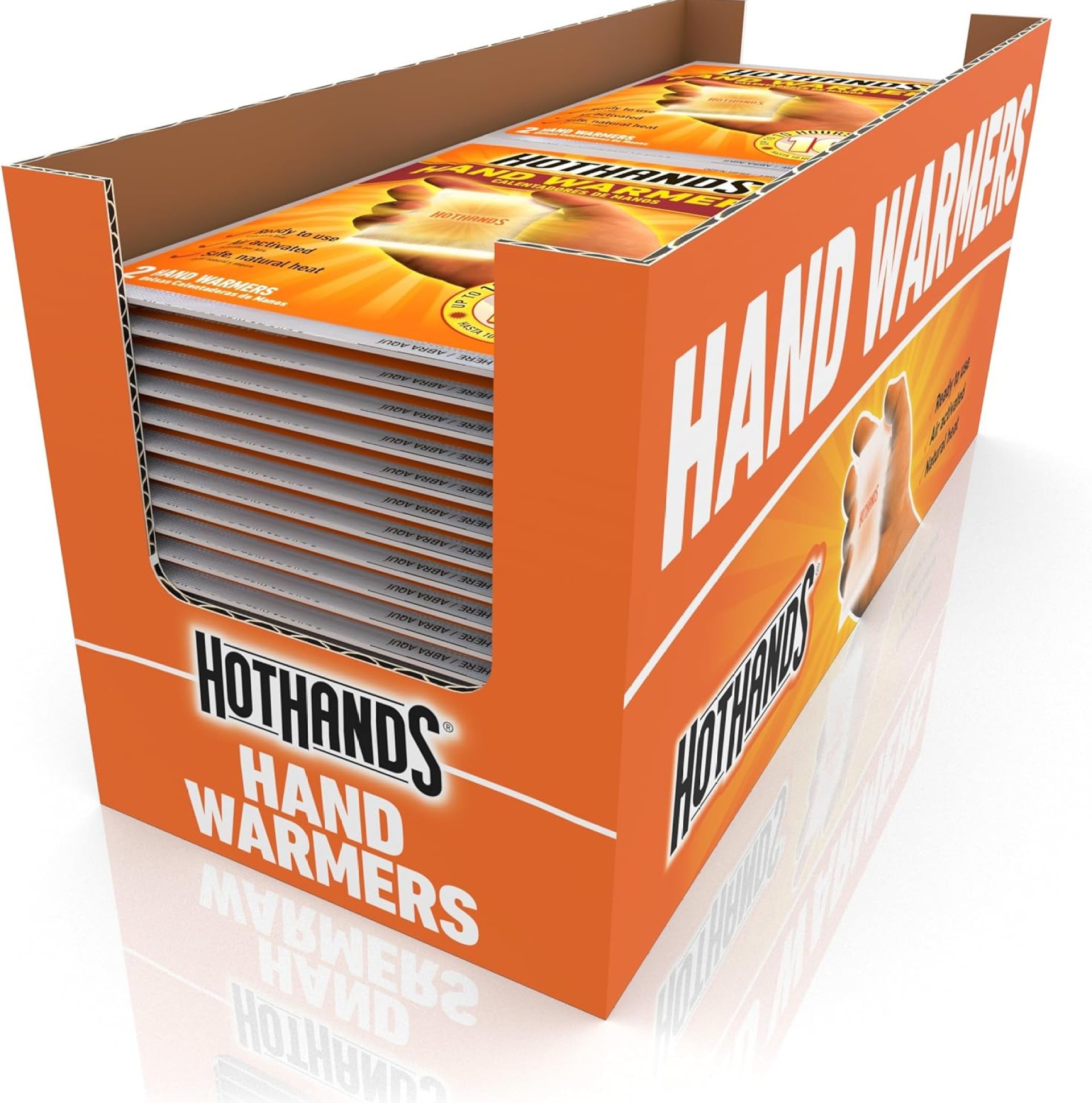 HotHands Hand Warmers – Long Lasting Safe Natural Odorless Air Activated Warmers – Up to 10 Hours of Heat – 40 Pair HotHands Hand Warmers – Long Lasting Safe Natural Odorless Air Activated Warmers – Up to 10 Hours of Heat – 40 Pair