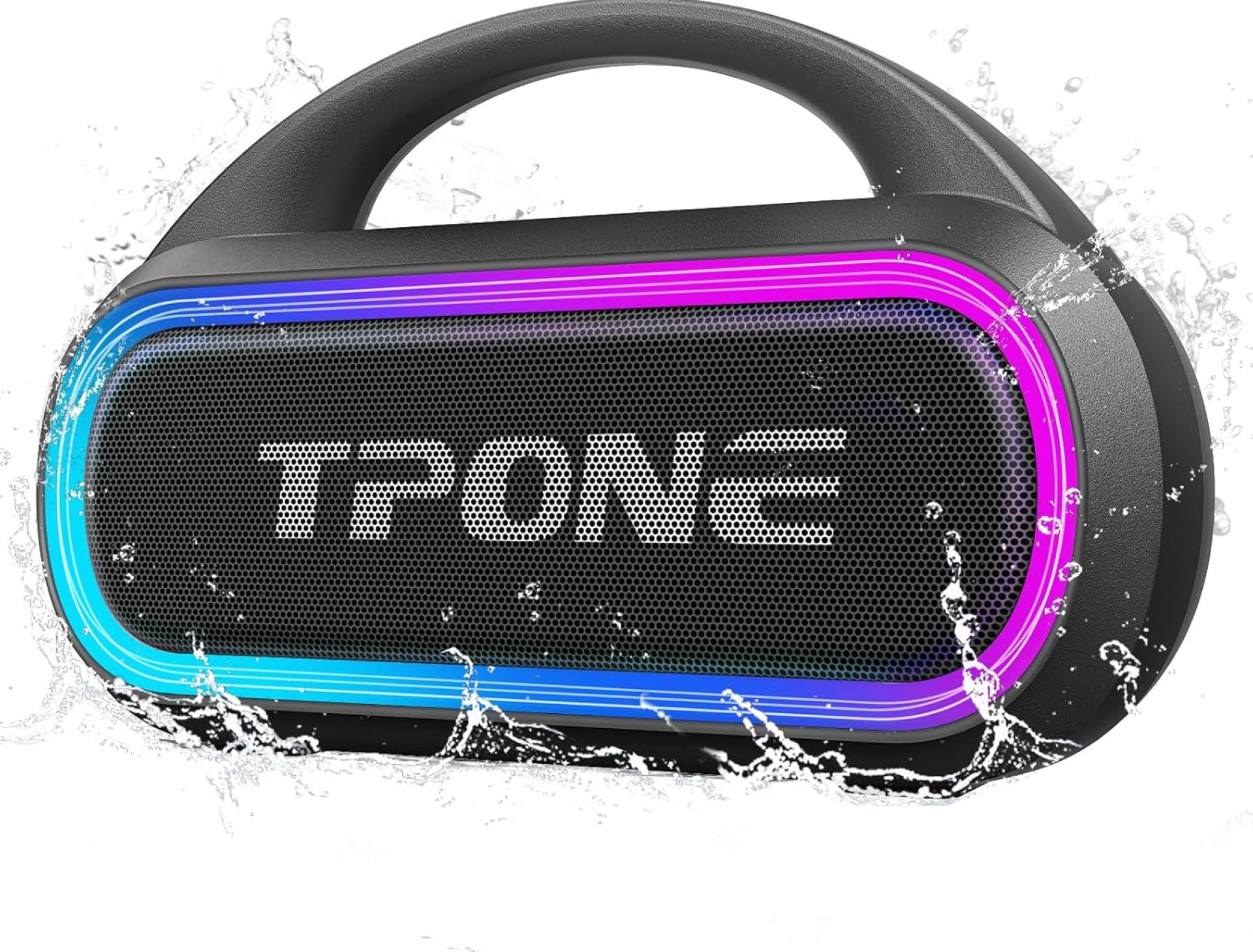 Portable Bluetooth Speaker, 30W (Peak) Wireless Speaker for Outdoor, Up to 12H Playtime, IPX5 Waterproof with Light, TWS Pairing, for Home/Party/Outdoor/Beach, Birthday Gift (Black) Portable Bluetooth Speaker, 30W (Peak) Wireless Speaker for Outdoor, Up to 12H Playtime, IPX5 Waterproof with Light, TWS Pairing, for Home/Party/Outdoor/Beach, Birthday Gift (Black)