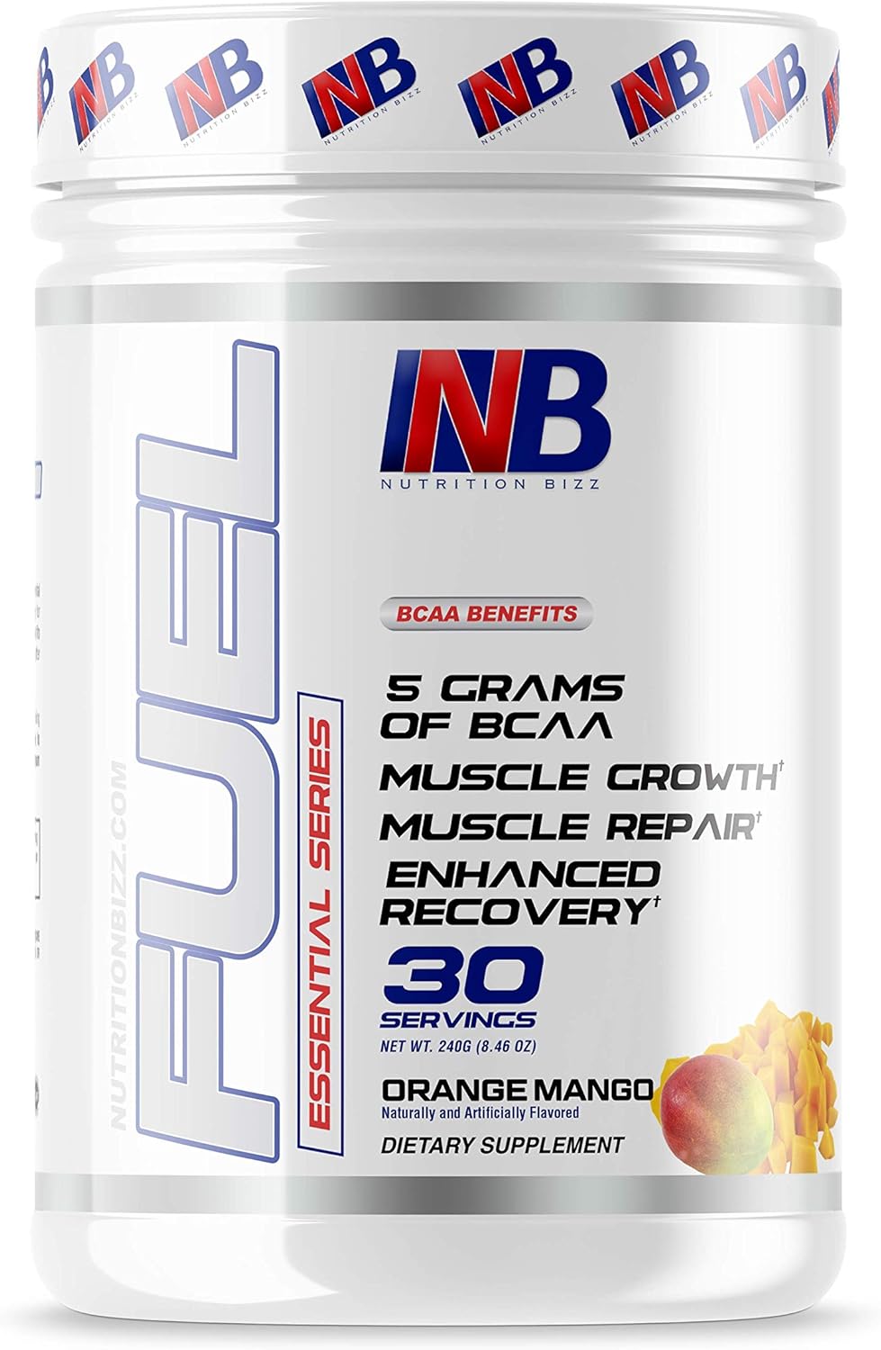 BCAA Powder, 5 Grams of BCAAs Amino Acids, Post Workout Recovery Drink for Muscle Building, Recovery, and Endurance, 30 Servings (Orange Mango) BCAA Powder, 5 Grams of BCAAs Amino Acids, Post Workout Recovery Drink for Muscle Building, Recovery, and Endurance, 30 Servings (Orange Mango)