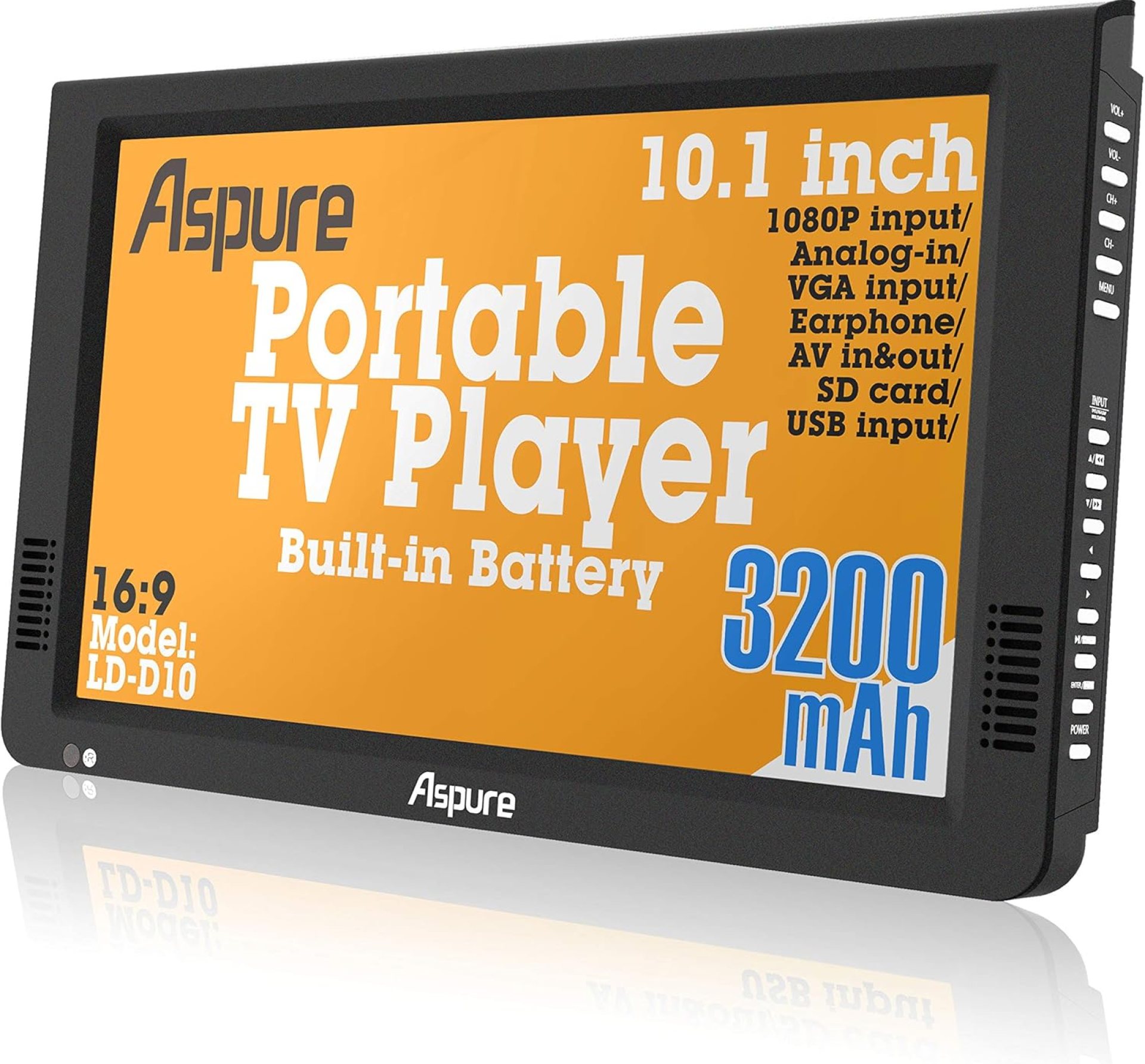 10 Inch Portable Digital ATSC TFT HD Screen Freeview LED TV for Car,Caravan,Camping,Outdoor or Kitchen.Built-in Battery Television/Monitor with Multimedia Player Support USB Card LEADSTAR 10 Inch Portable Digital ATSC TFT HD Screen Freeview LED TV for Car,Caravan,Camping,Outdoor or Kitchen.Built-in Battery Television/Monitor with Multimedia Player Support USB Card LEADSTAR