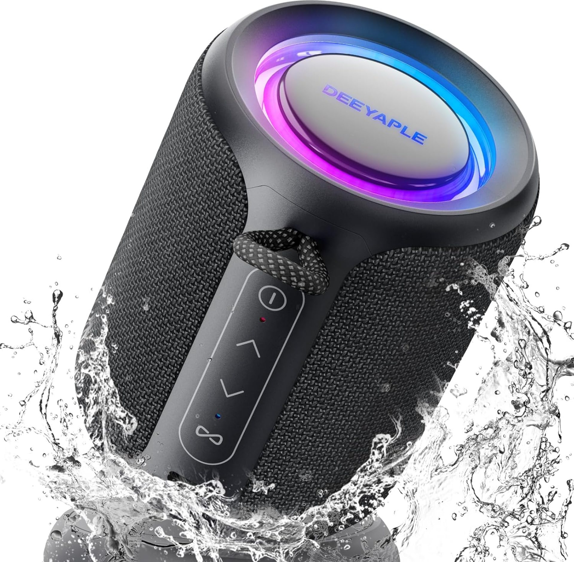 Bluetooth Speaker Wireless,IP67 Waterproof & Dustproof Portable Speaker with Lights,15W Loud Stereo Sound, 2500mAh Battery All Day Playtime, TWS Pairing, BT5.3,for Home/Party/Outdoor/Beach – Black Bluetooth Speaker Wireless,IP67 Waterproof & Dustproof Portable Speaker with Lights,15W Loud Stereo Sound, 2500mAh Battery All Day Playtime, TWS Pairing, BT5.3,for Home/Party/Outdoor/Beach – Black