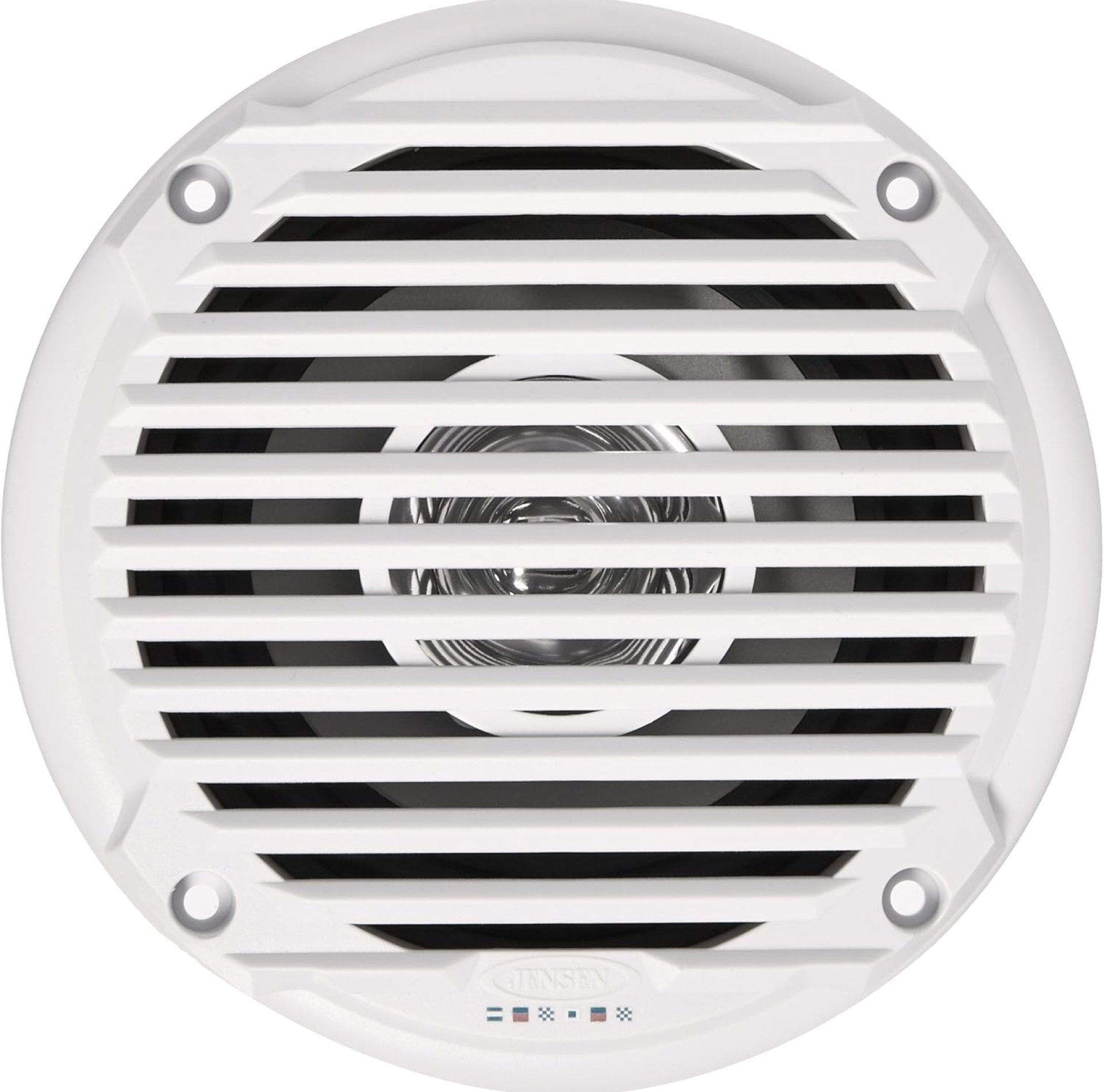 Jensen MS5006WR Dual Cone Waterproof 5.25″ Speaker, White, 30 Watts Max Power Handling, Sensitivity 86dB, Frequency Response 79Hz-20kHz, Nominal Impedance 4 Ohms, 1.5″ Mounting Depth, Sold In Pairs Jensen MS5006WR Dual Cone Waterproof 5.25″ Speaker, White, 30 Watts Max Power Handling, Sensitivity 86dB, Frequency Response 79Hz-20kHz, Nominal Impedance 4 Ohms, 1.5″ Mounting Depth, Sold In Pairs