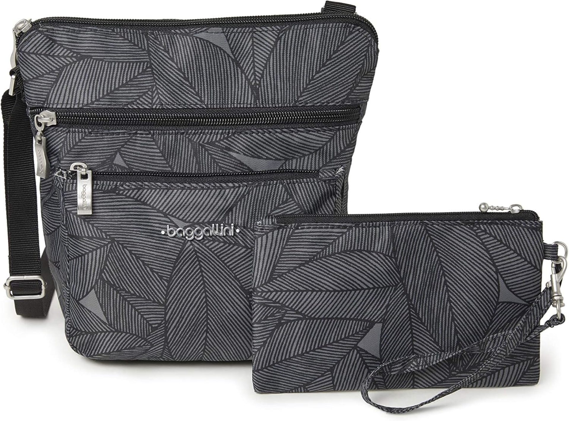 Baggallini Pocket Crossbody Bags for Women 8×8 Small Lightweight Durable Nylon Water-resistant Travel Purse W/Rfid Wristlet Baggallini Pocket Crossbody Bags for Women 8×8 Small Lightweight Durable Nylon Water-resistant Travel Purse W/Rfid Wristlet