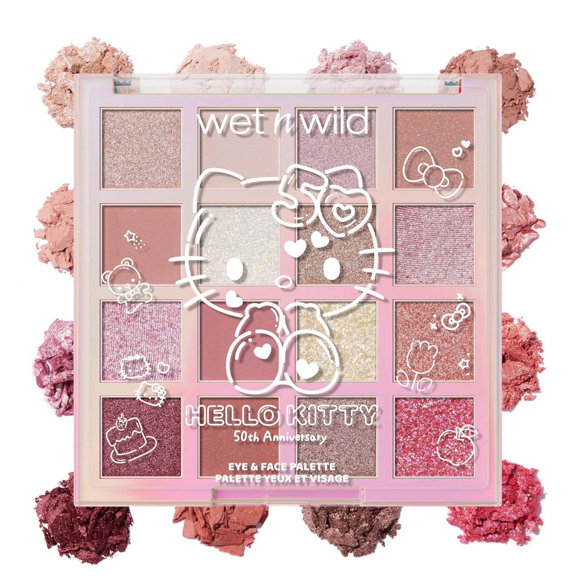 wet n wild Hello Kitty Eye & Face Palette, 2 Bold Richly Pigmented Palettes, Multi-Functional Buildable and Blendable Formula, Cruelty-Free & Vegan – Be Kind wet n wild Hello Kitty Eye & Face Palette, 2 Bold Richly Pigmented Palettes, Multi-Functional Buildable and Blendable Formula, Cruelty-Free & Vegan – Be Kind