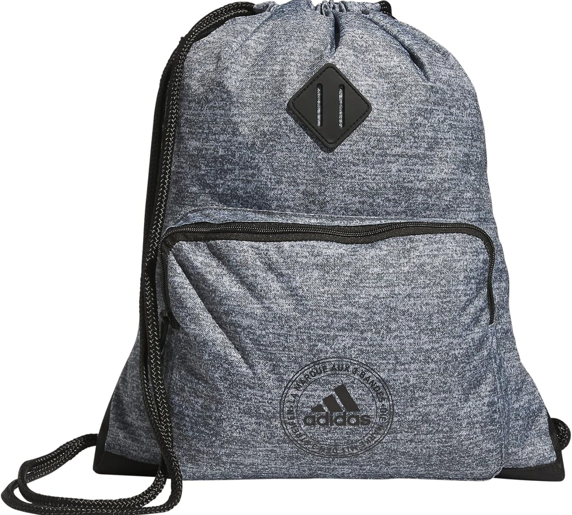 adidas Classic 3S 2.0 Sackpack, Jersey Onix Grey/Black, One Size adidas Classic 3S 2.0 Sackpack, Jersey Onix Grey/Black, One Size