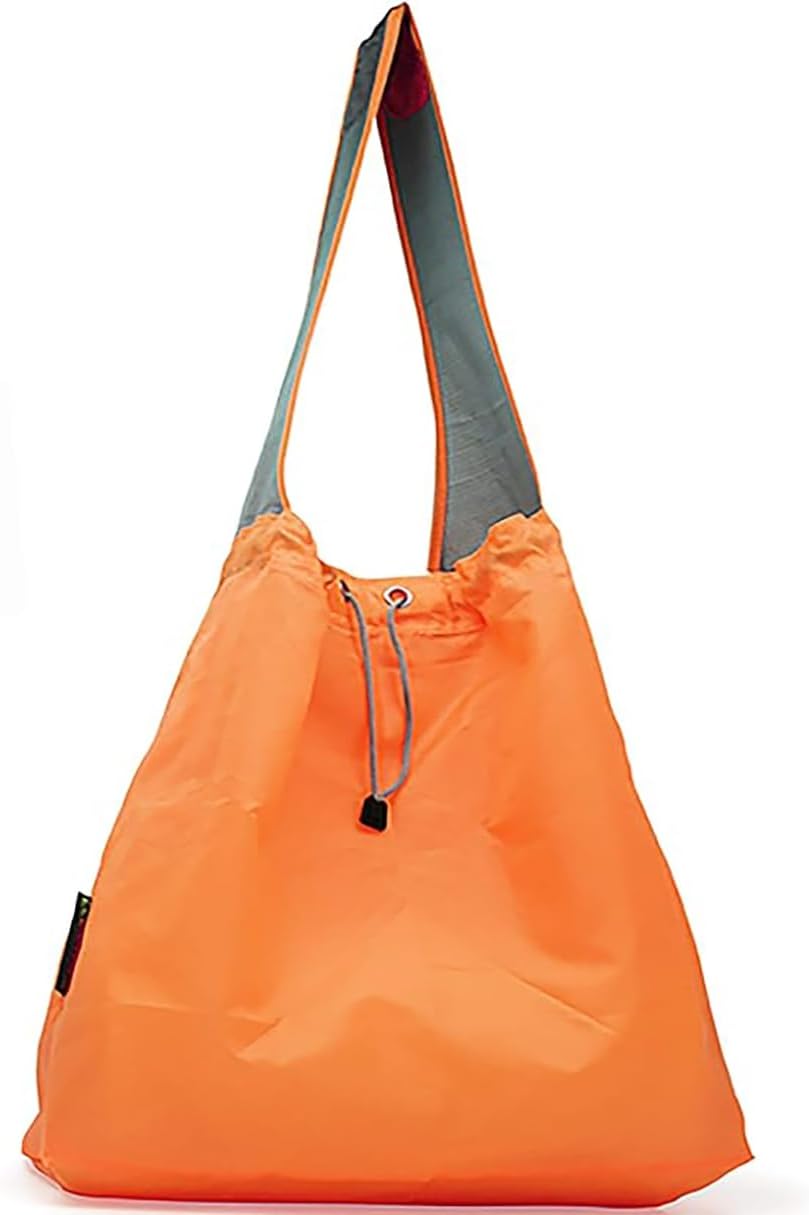 EcoJeannie 1 Pack Ripstop Nylon Foldable Reusable Grocery Shopping Bag with Pouch & Inner Pocket, Draw-String EcoJeannie 1 Pack Ripstop Nylon Foldable Reusable Grocery Shopping Bag with Pouch & Inner Pocket, Draw-String