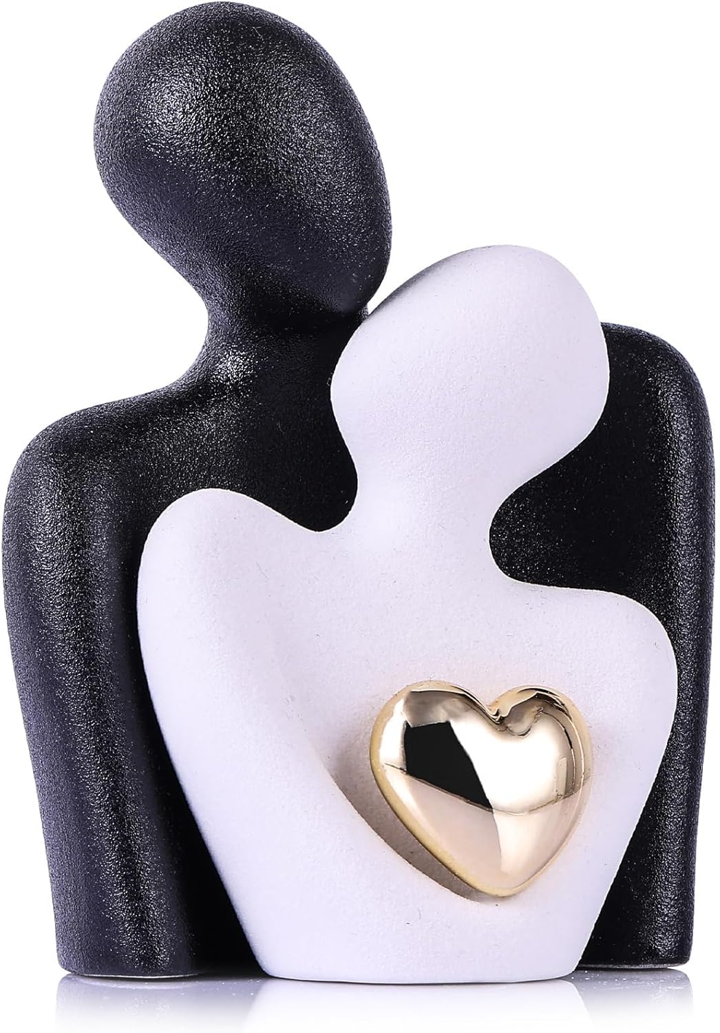 COOLive Couple Knick Knacks, Mini Couple in Love Ceramic Statue, Living Room Tv Cabinet Decor, Couple Bedroom Decor, Valentine’s Gift, Small Sculptures for Shelf (3.15″ Black White) COOLive Couple Knick Knacks, Mini Couple in Love Ceramic Statue, Living Room Tv Cabinet Decor, Couple Bedroom Decor, Valentine’s Gift, Small Sculptures for Shelf (3.15″ Black White)