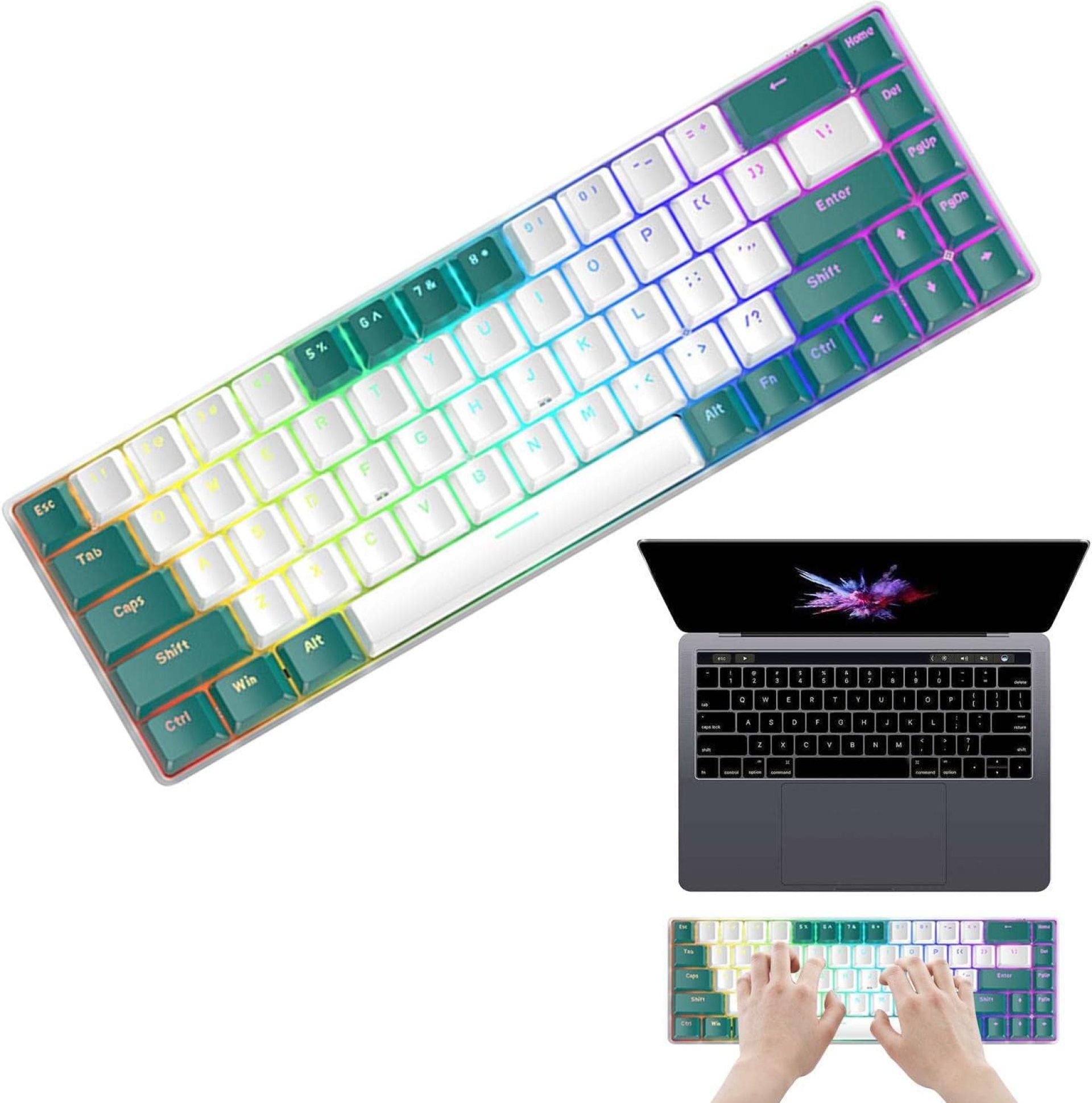 60 Percent Keyboard | Compact Design 68 Keys Mini Wired Game Keyboard,Computer Keyboard for Window Laptop PC Gamer 60 Percent Keyboard | Compact Design 68 Keys Mini Wired Game Keyboard,Computer Keyboard for Window Laptop PC Gamer