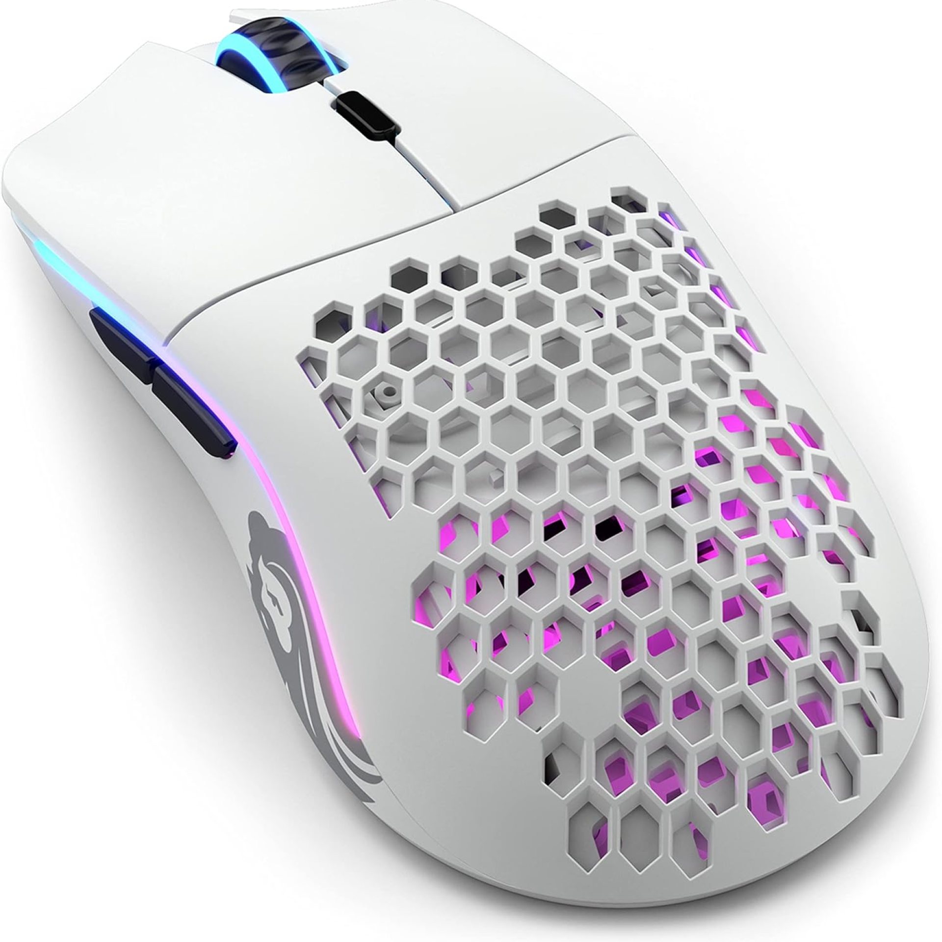 Glorious PC Gaming Race Model O Wireless Mouse – Superlight, 69g Honeycomb Design, RGB, Ambidextrous, Lag Free 2.4GHz Wireless, Up to 71 Hours Battery – Matte White Glorious PC Gaming Race Model O Wireless Mouse – Superlight, 69g Honeycomb Design, RGB, Ambidextrous, Lag Free 2.4GHz Wireless, Up to 71 Hours Battery – Matte White