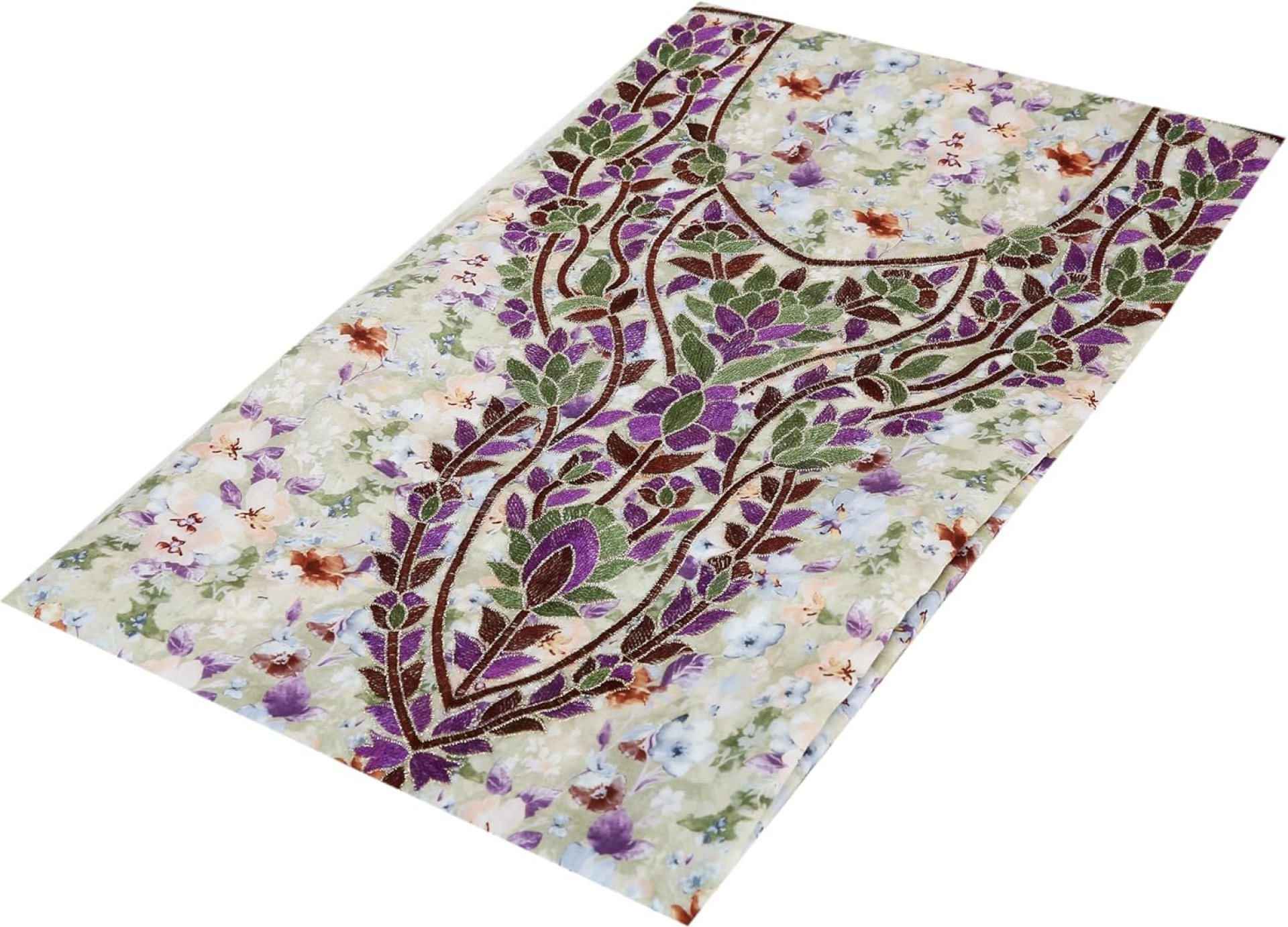 ARZAAR FABRIC Arabic embroidary cloths Liberty cotton 4 meter (lightgreen) ARZAAR FABRIC Arabic embroidary cloths Liberty cotton 4 meter (lightgreen)