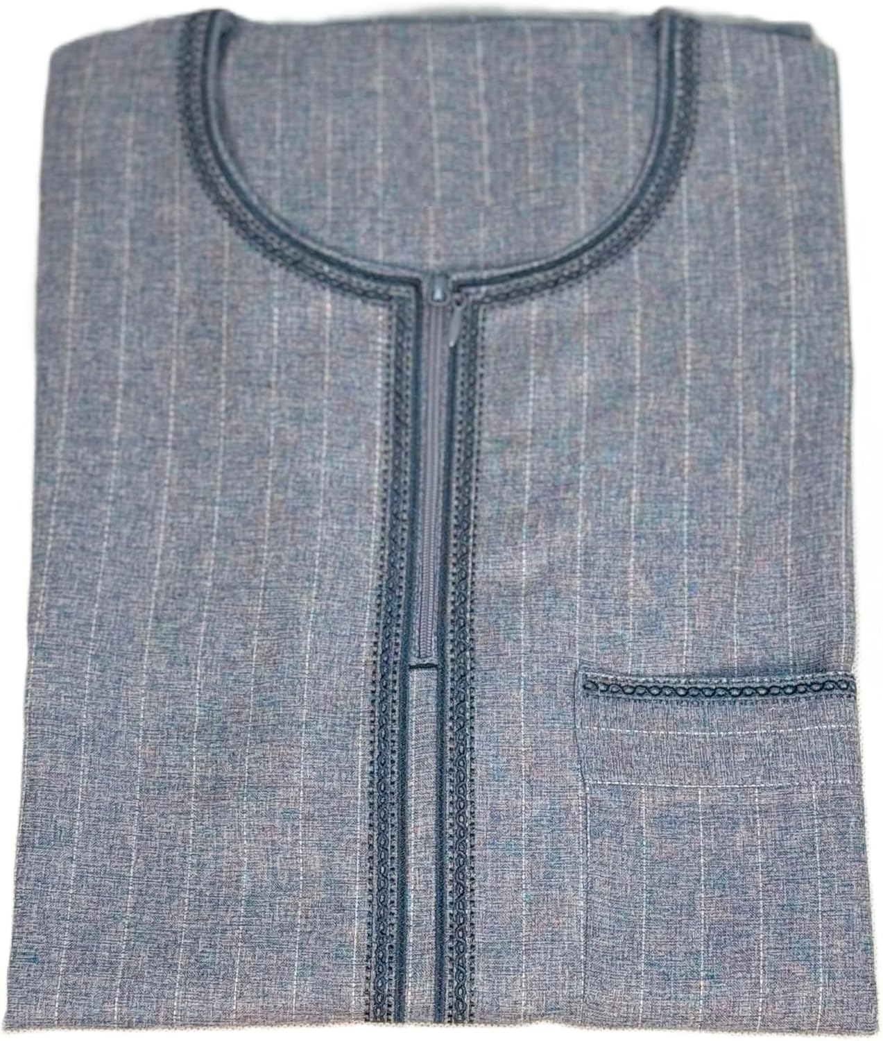Men’s Traditional Jalabiya Thobe, Short Sleeves, Round Neck, Lightweight Arabic Middle Eastern Robe Men’s Traditional Jalabiya Thobe, Short Sleeves, Round Neck, Lightweight Arabic Middle Eastern Robe