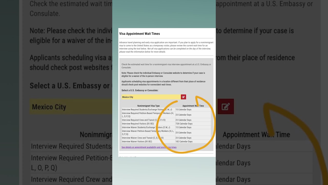 Visa Interview Wait instances: How to see the wait instances in your nation Visa Interview Wait instances: How to see the wait instances in your nation