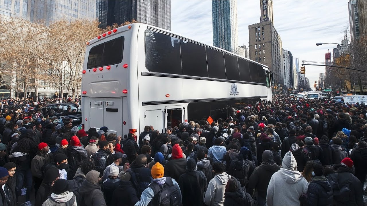 NYC Buses Migrants Back to Texas… Because Trump Won NYC Buses Migrants Back to Texas… Because Trump Won