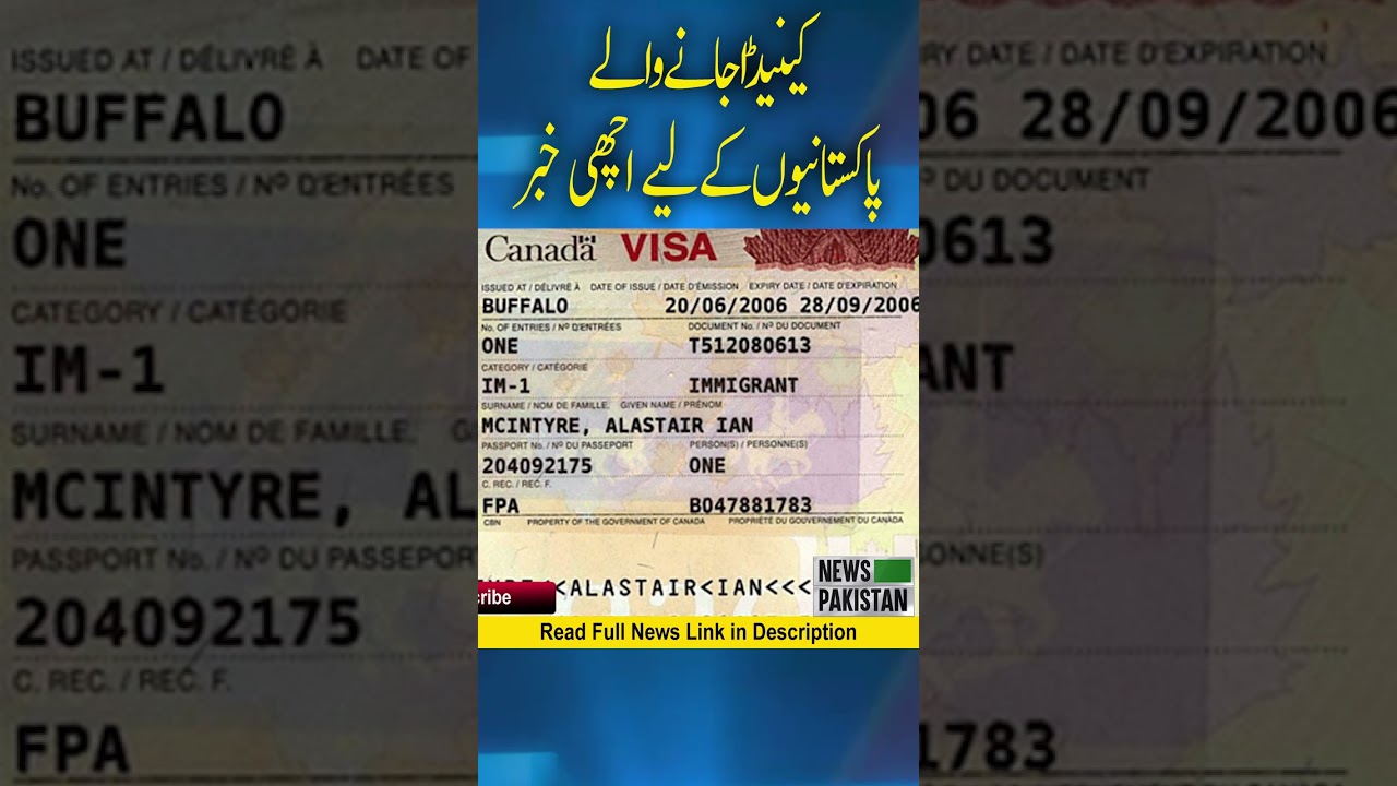 Good information for Pakistanis going to Canada, now Canada visa shall be out there in 60 days Good information for Pakistanis going to Canada, now Canada visa shall be out there in 60 days