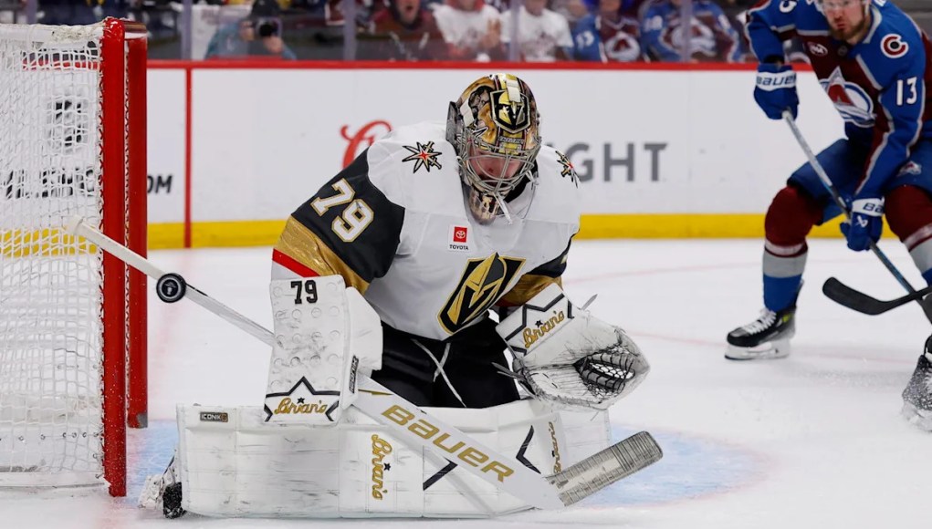 Ingrese el nombre del portero Carter Hart de los Golden Knights en la conversación con Conn Smythe Ingrese el nombre del portero Carter Hart de los Golden Knights en la conversación con Conn Smythe