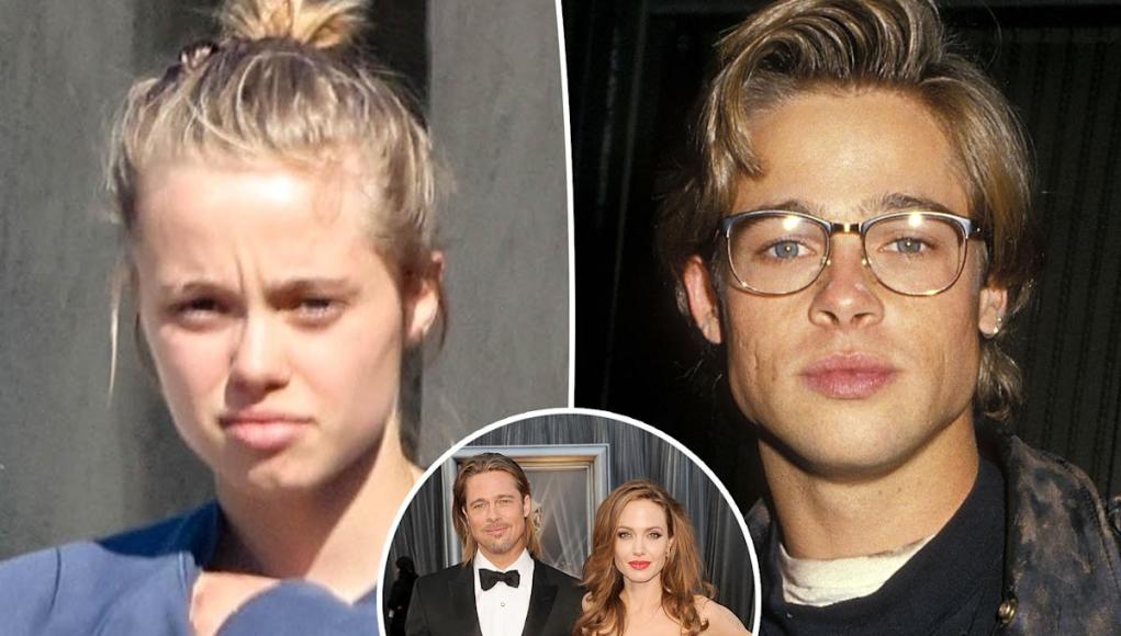 La hija de Angelina Jolie, Shiloh, de 19 años, está escupiendo la imagen del padre Brad Pitt en nuevas fotos después de debutar un nuevo nombre La hija de Angelina Jolie, Shiloh, de 19 años, está escupiendo la imagen del padre Brad Pitt en nuevas fotos después de debutar un nuevo nombre