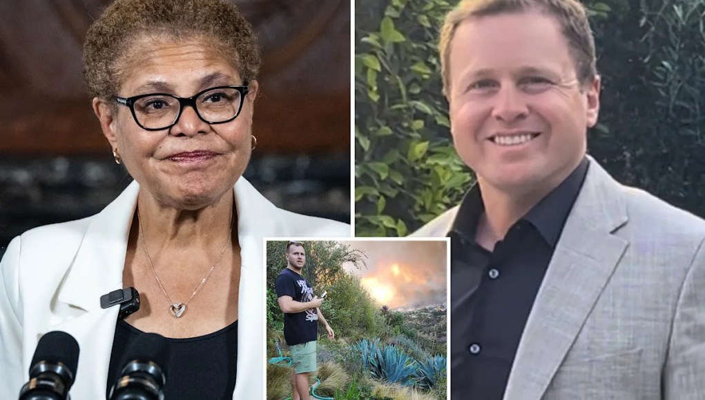 La alcaldesa de Los Ángeles, Karen Bass, criticada por ataque ‘despreciable’ a la víctima de Palisades Fire, Spencer Pratt La alcaldesa de Los Ángeles, Karen Bass, criticada por ataque ‘despreciable’ a la víctima de Palisades Fire, Spencer Pratt