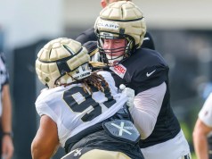 Will Clapp, ex seleccionado en el draft de los Saints y producto de LSU, lo llama carrera