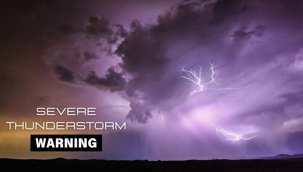 Advertencia de tormenta severa emitida para el condado de Dane Advertencia de tormenta severa emitida para el condado de Dane