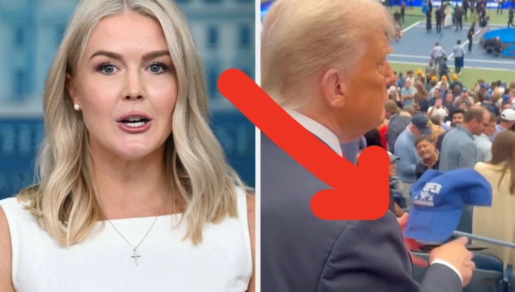 La apariencia del Abierto de Estados Unidos de Trump se está destruyendo en línea, y este metraje de Karoline Leavitt no está ayudando La apariencia del Abierto de Estados Unidos de Trump se está destruyendo en línea, y este metraje de Karoline Leavitt no está ayudando