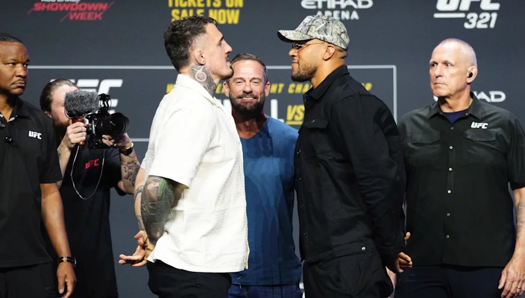 Tom Aspinall, Ciryl Gane se enfrenta por primera vez antes de la pelea por el título de UFC 321 Tom Aspinall, Ciryl Gane se enfrenta por primera vez antes de la pelea por el título de UFC 321