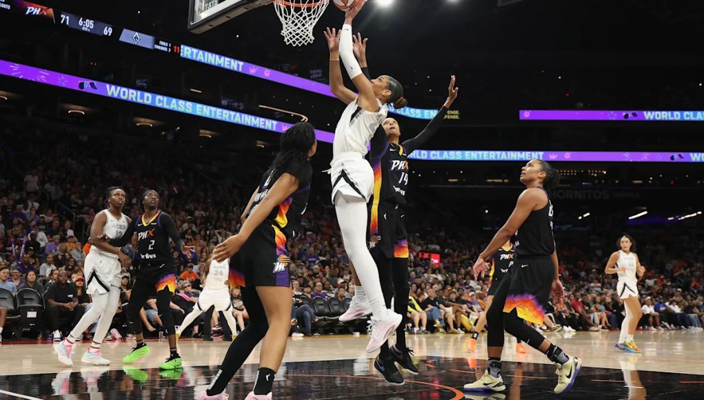 A’ja Wilson usa Simile basado en Fart para describir las victorias de forzamiento como ACES extender la racha a 6: «Todo lo que obtienes es S ***» A’ja Wilson usa Simile basado en Fart para describir las victorias de forzamiento como ACES extender la racha a 6: «Todo lo que obtienes es S ***»