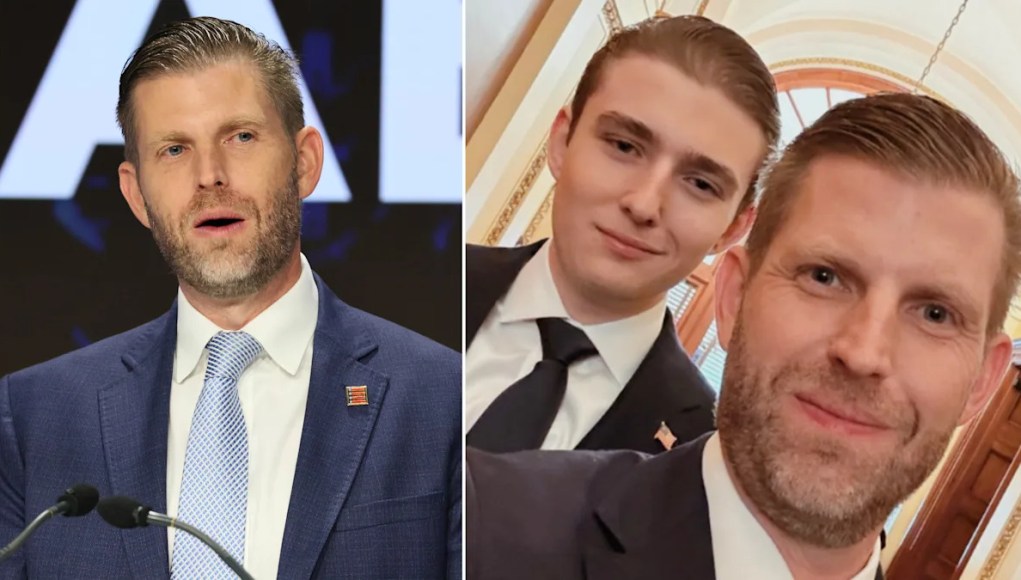 Eric Trump comparte espeluznantes consejos sobre citas que le dio a Barron Eric Trump comparte espeluznantes consejos sobre citas que le dio a Barron