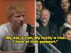 Solo unas horas después de sus citas sobre la identificación culturalmente como irlandesa provocó una burla generalizada, Ed Sheeran ha devuelto el respondido