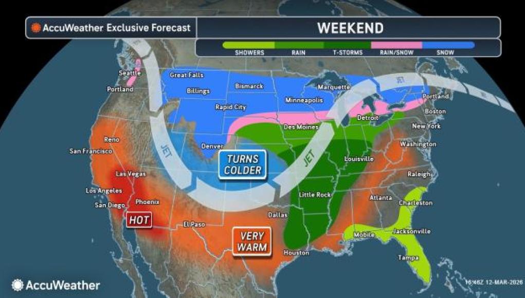 Megatormenta de marzo con triple amenaza: tormenta de nieve y vientos peligrosos que amenazarán a casi 200 millones de personas Megatormenta de marzo con triple amenaza: tormenta de nieve y vientos peligrosos que amenazarán a casi 200 millones de personas
