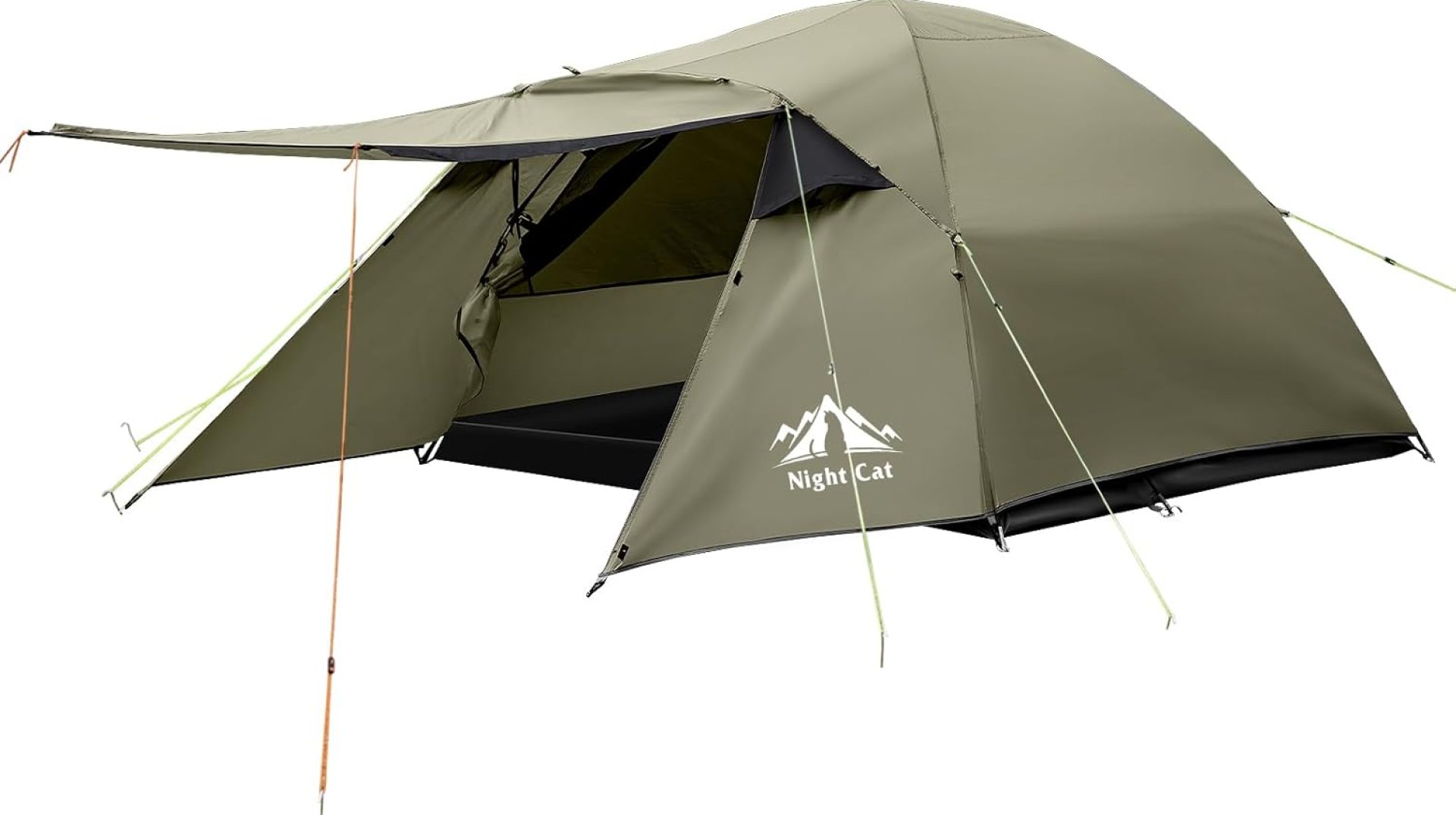 Night Cat Camping Tent 2 3 Persons with Porch Family Backpacking Tent Double Layers Waterproof Easy Clip Setup 7x6x4.3ft Porch Pole Not Inlcuded Night Cat Camping Tent 2 3 Persons with Porch Family Backpacking Tent Double Layers Waterproof Easy Clip Setup 7x6x4.3ft Porch Pole Not Inlcuded