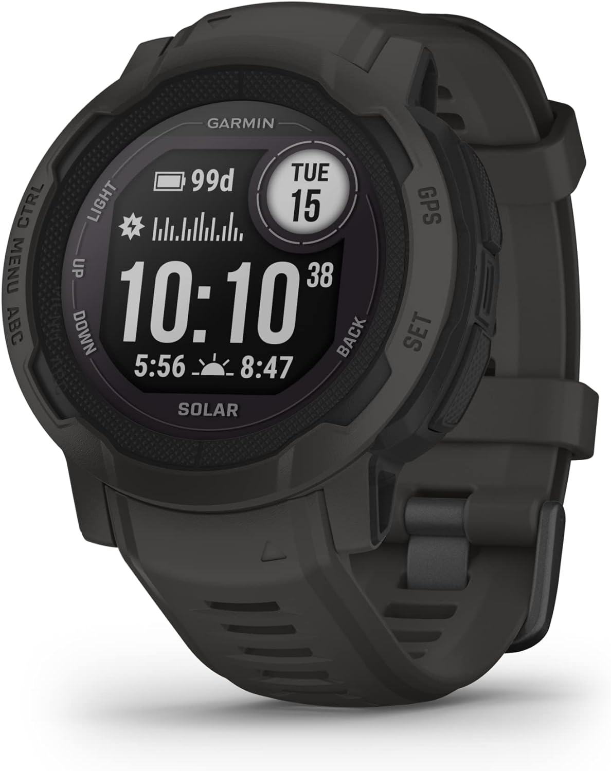 Garmin Instinct 2 Solar, GPS Outdoor Watch, Solar Charging Capabilities, Multi-GNSS Support, Tracbak Routing, Graphite Garmin Instinct 2 Solar, GPS Outdoor Watch, Solar Charging Capabilities, Multi-GNSS Support, Tracbak Routing, Graphite