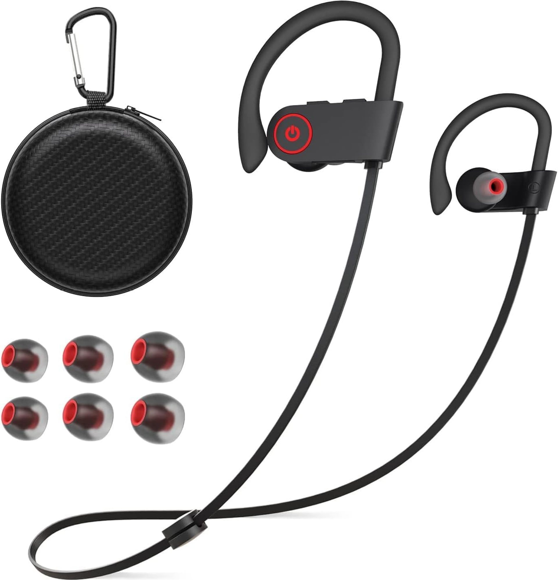 Bluetooth Wireless Headphones 16H Playtime Earbuds with Mic Stereo in-Ear Earphones, IPX7 Waterproof Sports Sound Isolation Headsets for Running, Gym, Workout Bluetooth Wireless Headphones 16H Playtime Earbuds with Mic Stereo in-Ear Earphones, IPX7 Waterproof Sports Sound Isolation Headsets for Running, Gym, Workout