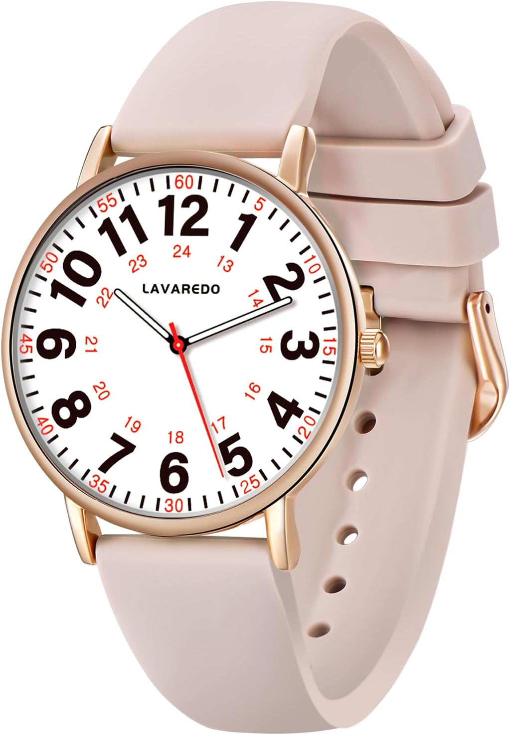 Nurse Watch for Nurses Doctors Women Men,Waterproof Analog Watches with Luminous Dial and Japanese Quartz Movement,Easy to Read Military Time Watch with Second Hand, 12/24 Hours,Silicone Band Nurse Watch for Nurses Doctors Women Men,Waterproof Analog Watches with Luminous Dial and Japanese Quartz Movement,Easy to Read Military Time Watch with Second Hand, 12/24 Hours,Silicone Band