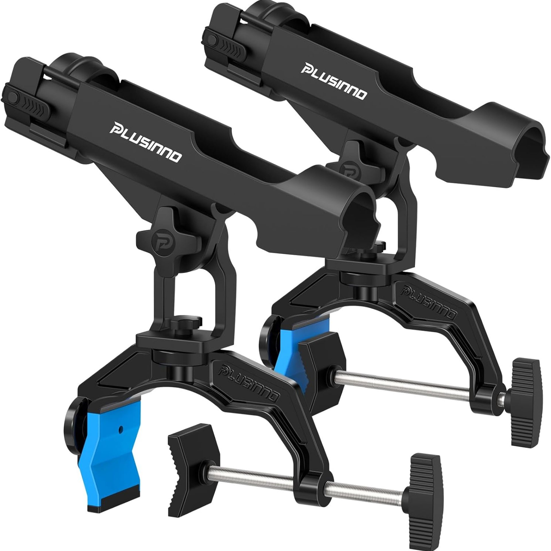 PLUSINNO 1/2/4 Pack Fishing Rod Holders for Boat, Fishing Rod Holder with Enlarge Clamp, Innovative Dual-V Shaped Design, Fit Round/Square Tube Boat Fishing, Fishing Gear, Fishing Gifts for Men PLUSINNO 1/2/4 Pack Fishing Rod Holders for Boat, Fishing Rod Holder with Enlarge Clamp, Innovative Dual-V Shaped Design, Fit Round/Square Tube Boat Fishing, Fishing Gear, Fishing Gifts for Men