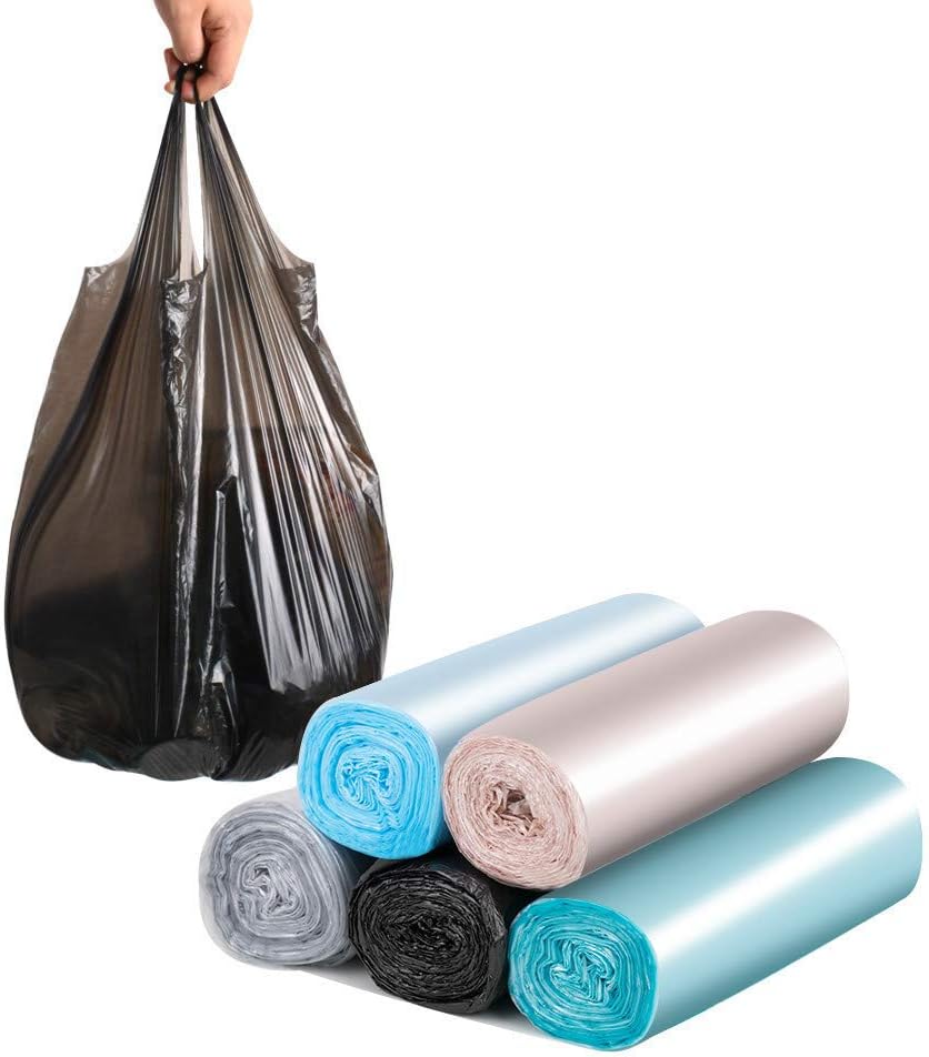 Trash Bags, 5 Rolls/100 Counts Small Garbage Bags for Office, Kitchen,Bedroom Waste Bin,Colorful Portable Strong Rubbish Bags,Wastebasket Bags… Trash Bags, 5 Rolls/100 Counts Small Garbage Bags for Office, Kitchen,Bedroom Waste Bin,Colorful Portable Strong Rubbish Bags,Wastebasket Bags…