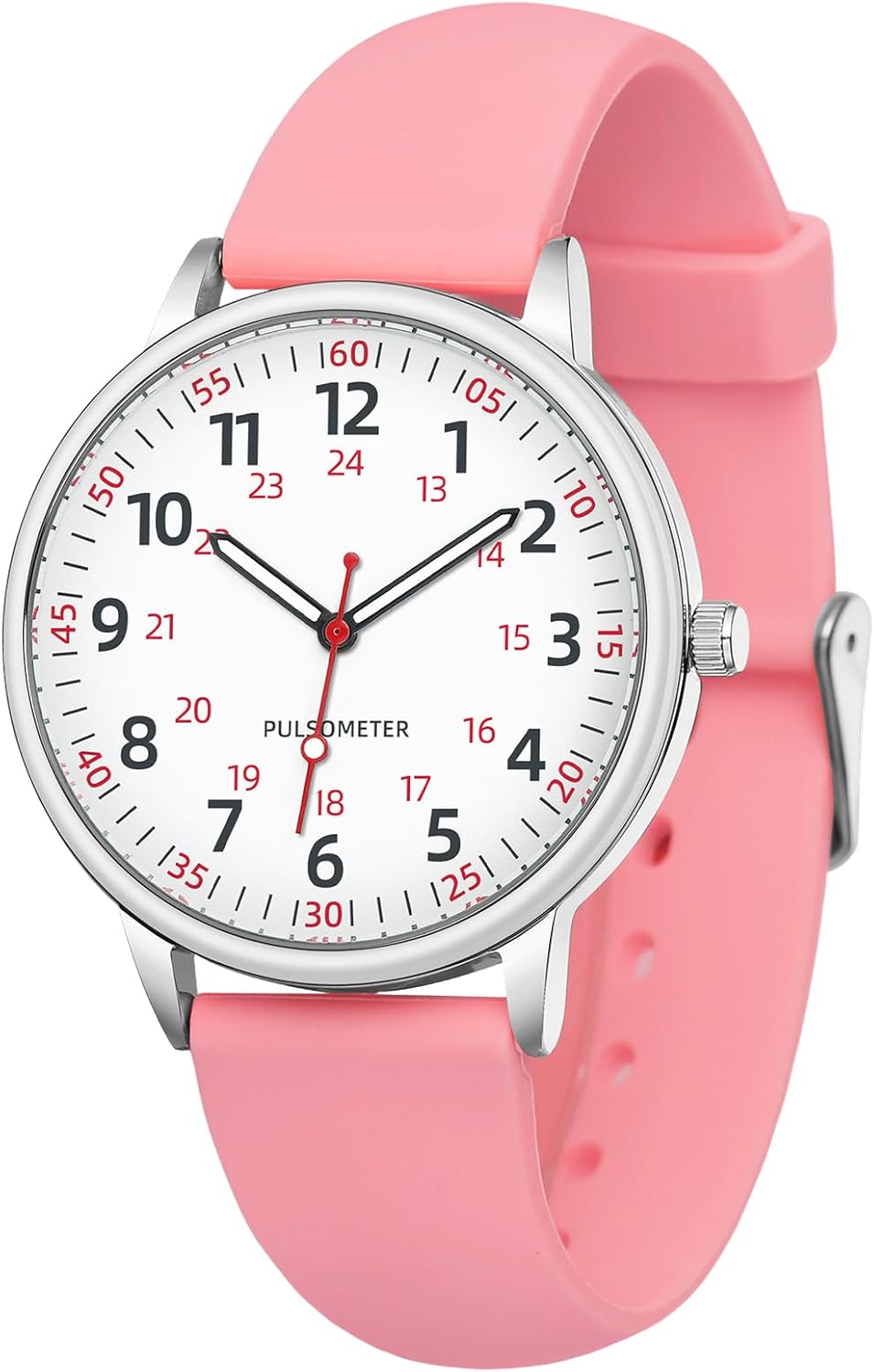 Women Watch for Nurse Easy to Read Dial Wristwatches Silicone Band Water Resistant Watches Second Hand and 24 Hour Women Watch for Nurse Easy to Read Dial Wristwatches Silicone Band Water Resistant Watches Second Hand and 24 Hour
