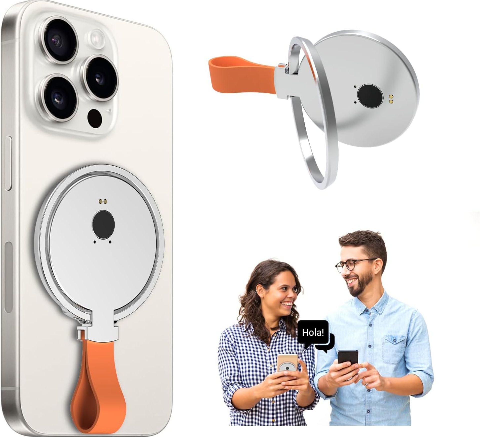 Language Translator Device,Instant Video and Voice Call Translator,Magnetic Phone Stand Design Support 138 Languages Oline/Photo/Recording Translation, 30 Day Standby for Travel Business Learning Language Translator Device,Instant Video and Voice Call Translator,Magnetic Phone Stand Design Support 138 Languages Oline/Photo/Recording Translation, 30 Day Standby for Travel Business Learning
