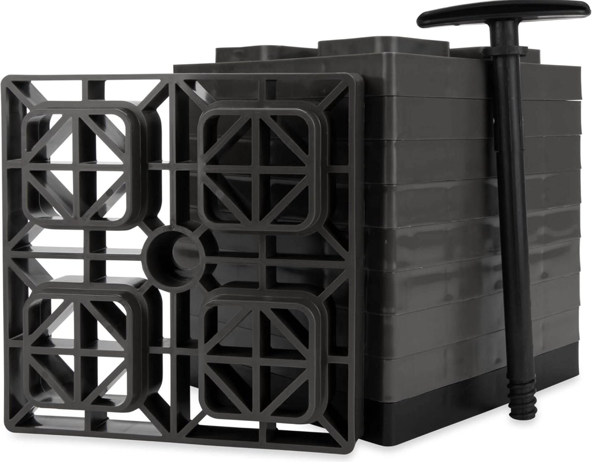Camco Fasten Camper/RV Leveling Blocks – Features Interlocking Design for Customizable Height – Carrying Handle Twists to Secure Blocks for RV Storage – 8.5” x 8.5” x 1”, Brown, 10-Pack (21024) Camco Fasten Camper/RV Leveling Blocks – Features Interlocking Design for Customizable Height – Carrying Handle Twists to Secure Blocks for RV Storage – 8.5” x 8.5” x 1”, Brown, 10-Pack (21024)